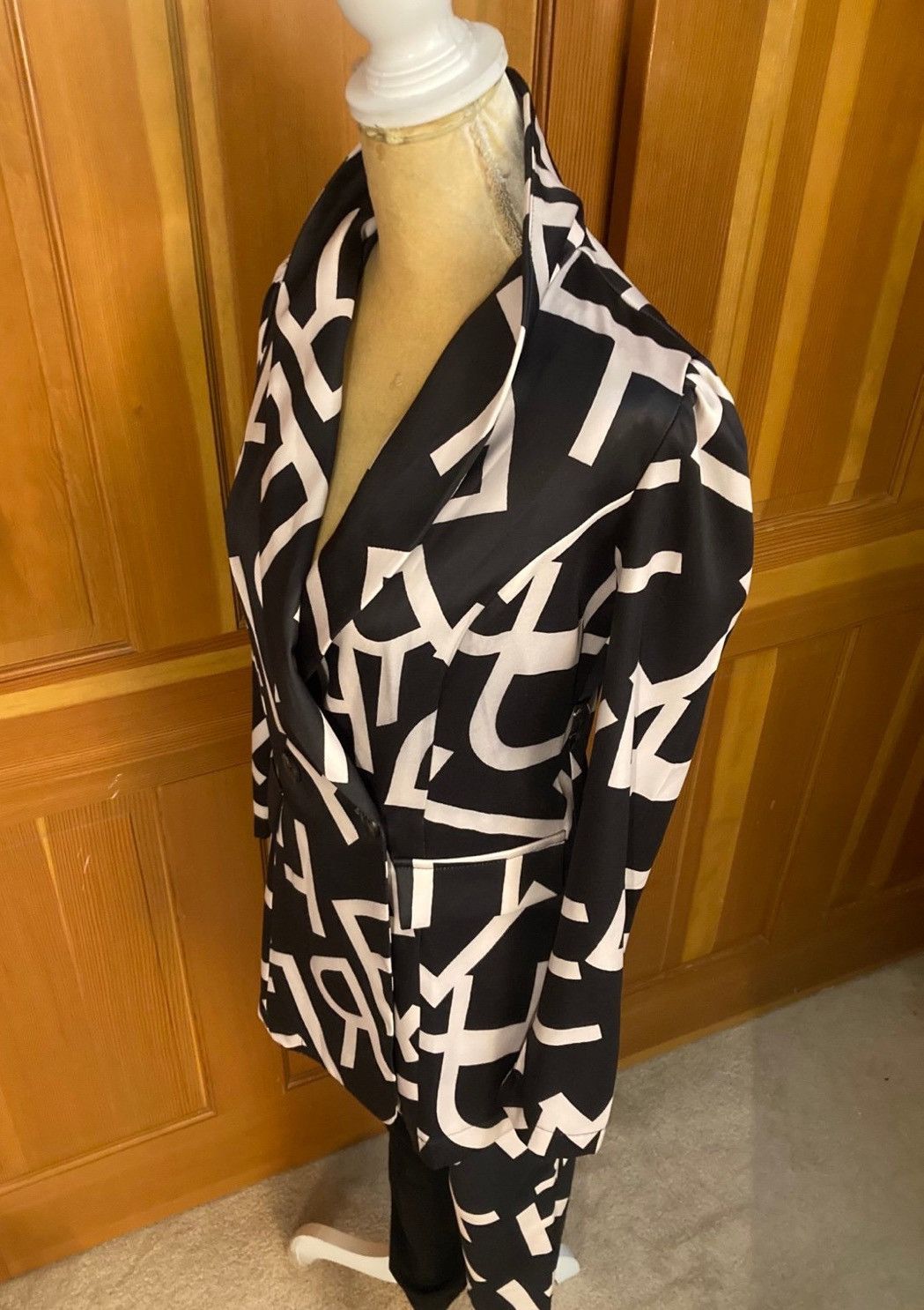 Designer × Other New, Women’s Lavishly Paris Letter Print Pantsuit. Size M / US 6-8 / IT 42-44 - 8 Thumbnail