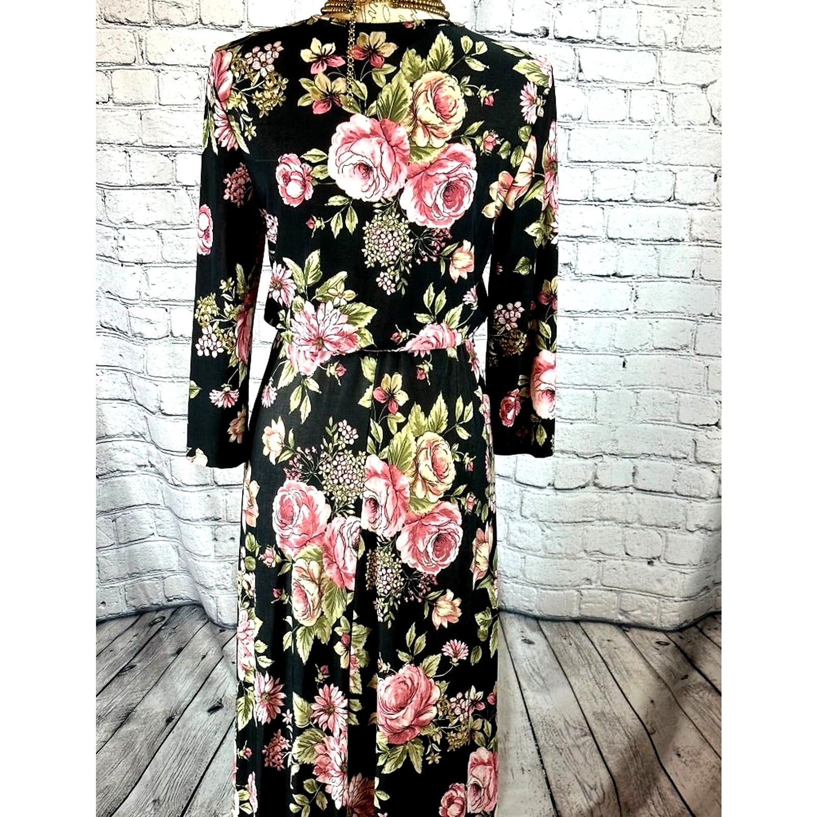 Other Love Chesley Floral Maxi Dress with Matching Belt size L Size L / US 10 / IT 46 - 6 Thumbnail
