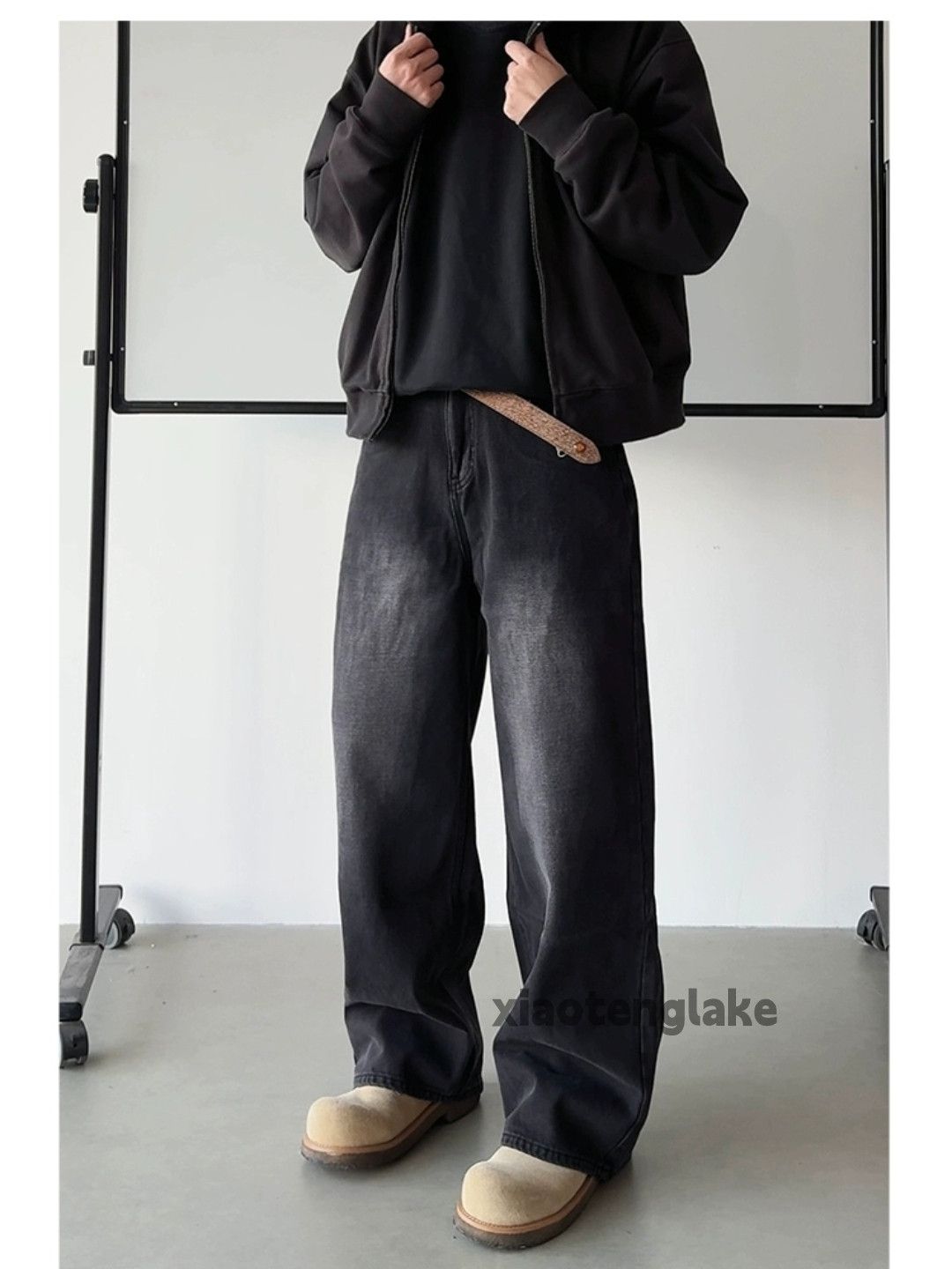 Jean × Vintage utility washed faded loose baggy yuppie cleanfit jeans Size US 30 / EU 46 - 4 Thumbnail