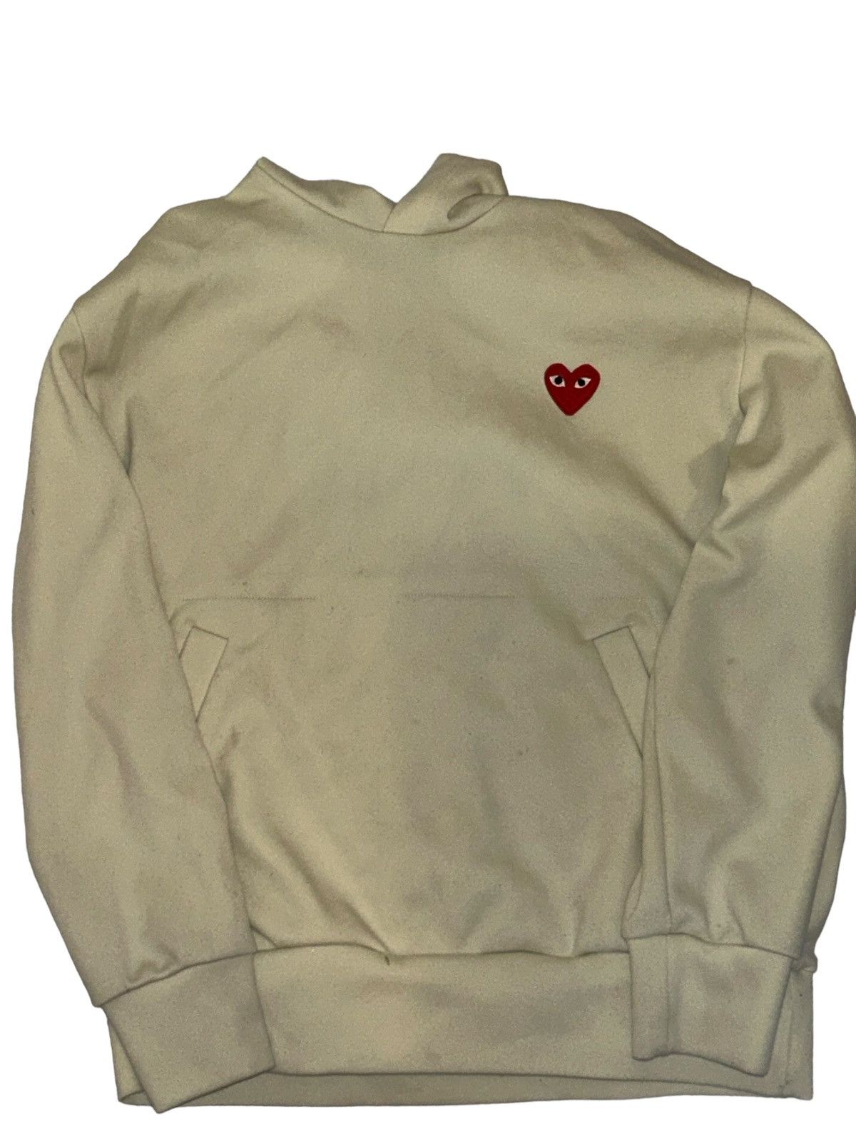 Comme Des Garcons Play Designer Japanese Brand CDG Play cream heart hoodie Grailed