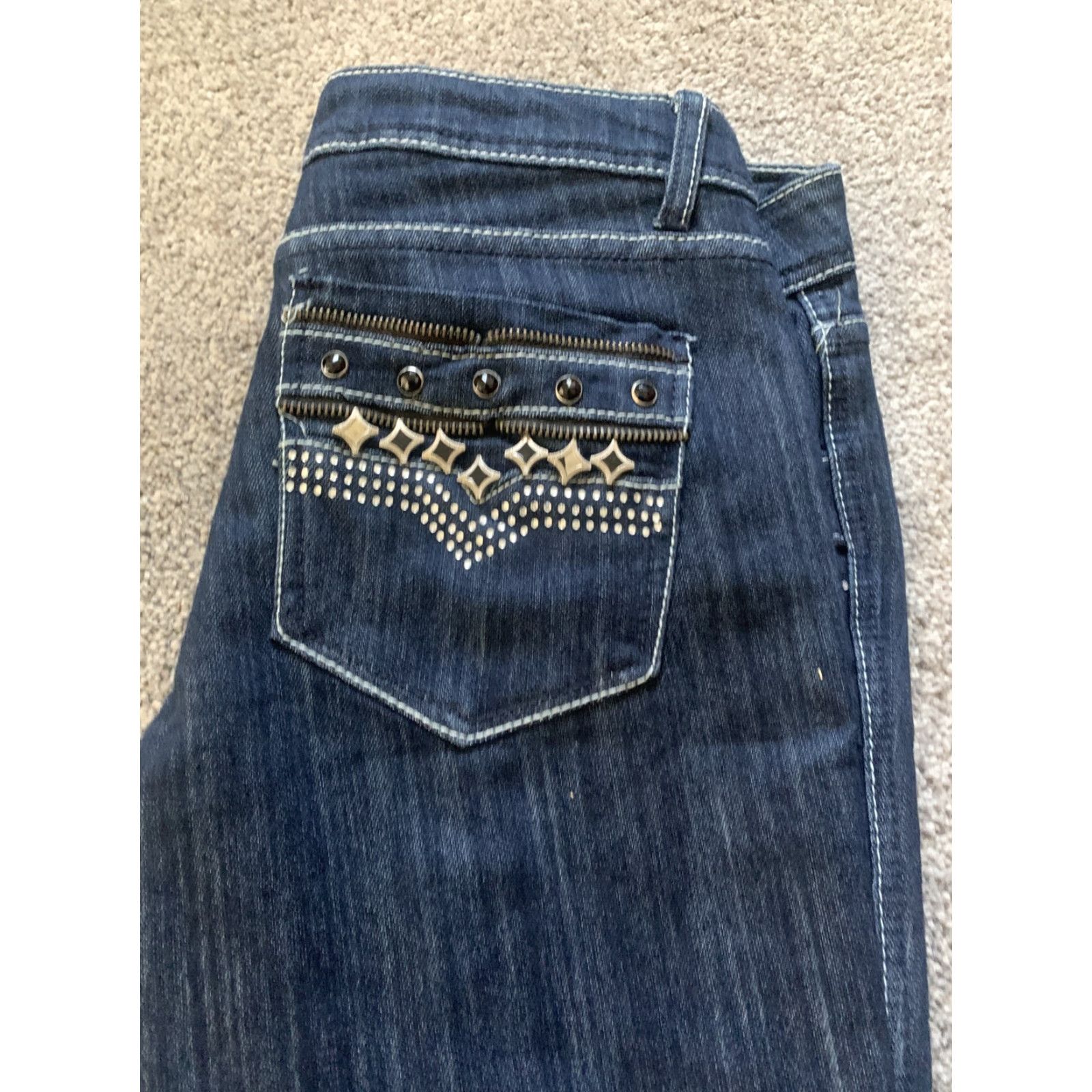 Vintage 2xtremz Jeans Women Size 30 Blue Denim Slim Skinny Regular 28in 32in Inseam/ Rise Low Light Wash Size 30" / US 8 / IT 44 - 7 Thumbnail