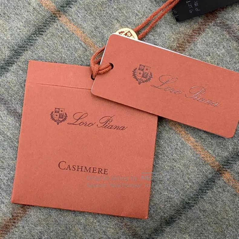 Loro Piana Loro Piana size 175*43cm Green checkered goat cashmere frin Size ONE SIZE - 9 Thumbnail
