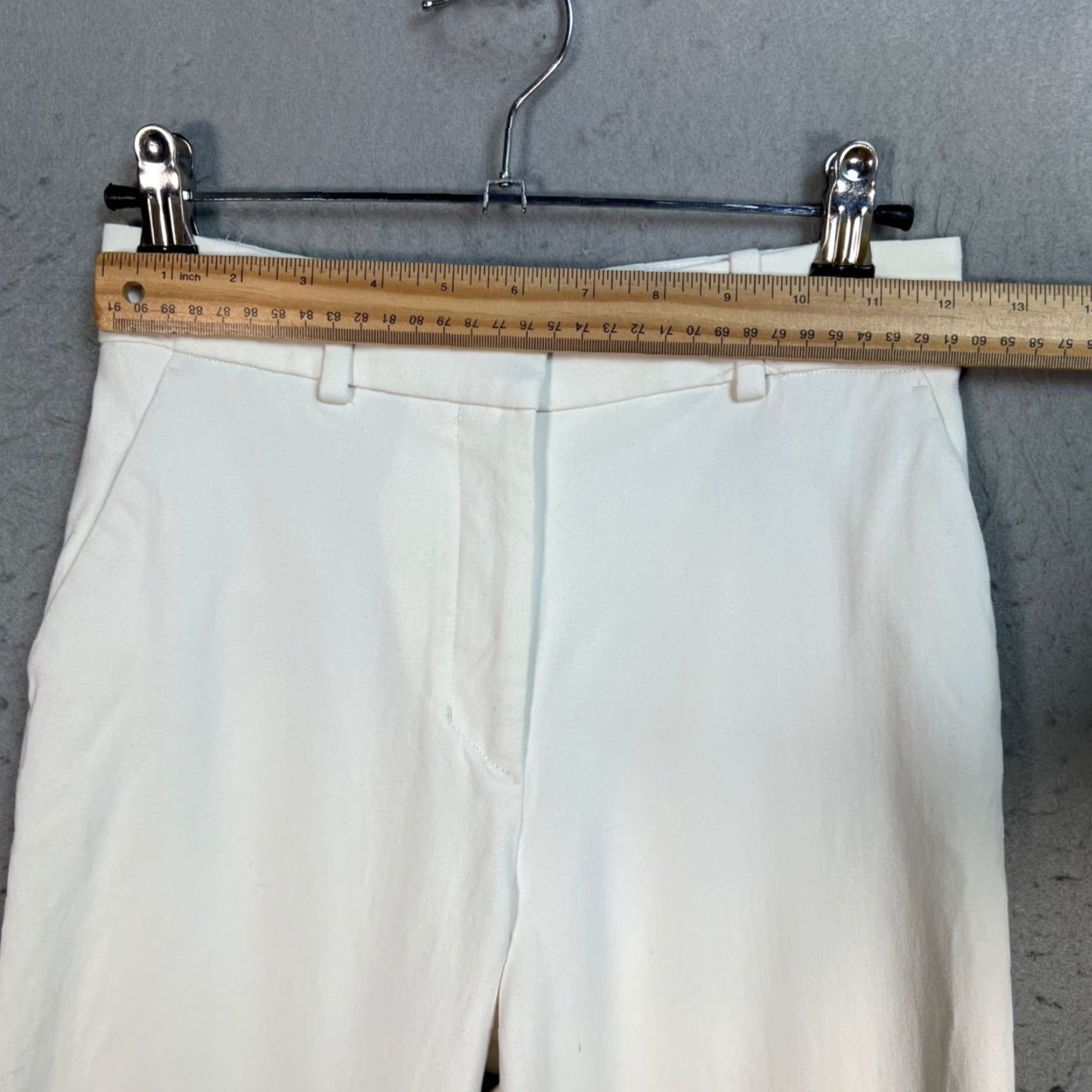 Cos COS Womens High-Waisted White Chino Pants Straight Leg Size 2 Size 26" / US 2 / IT 38 - 5 Thumbnail