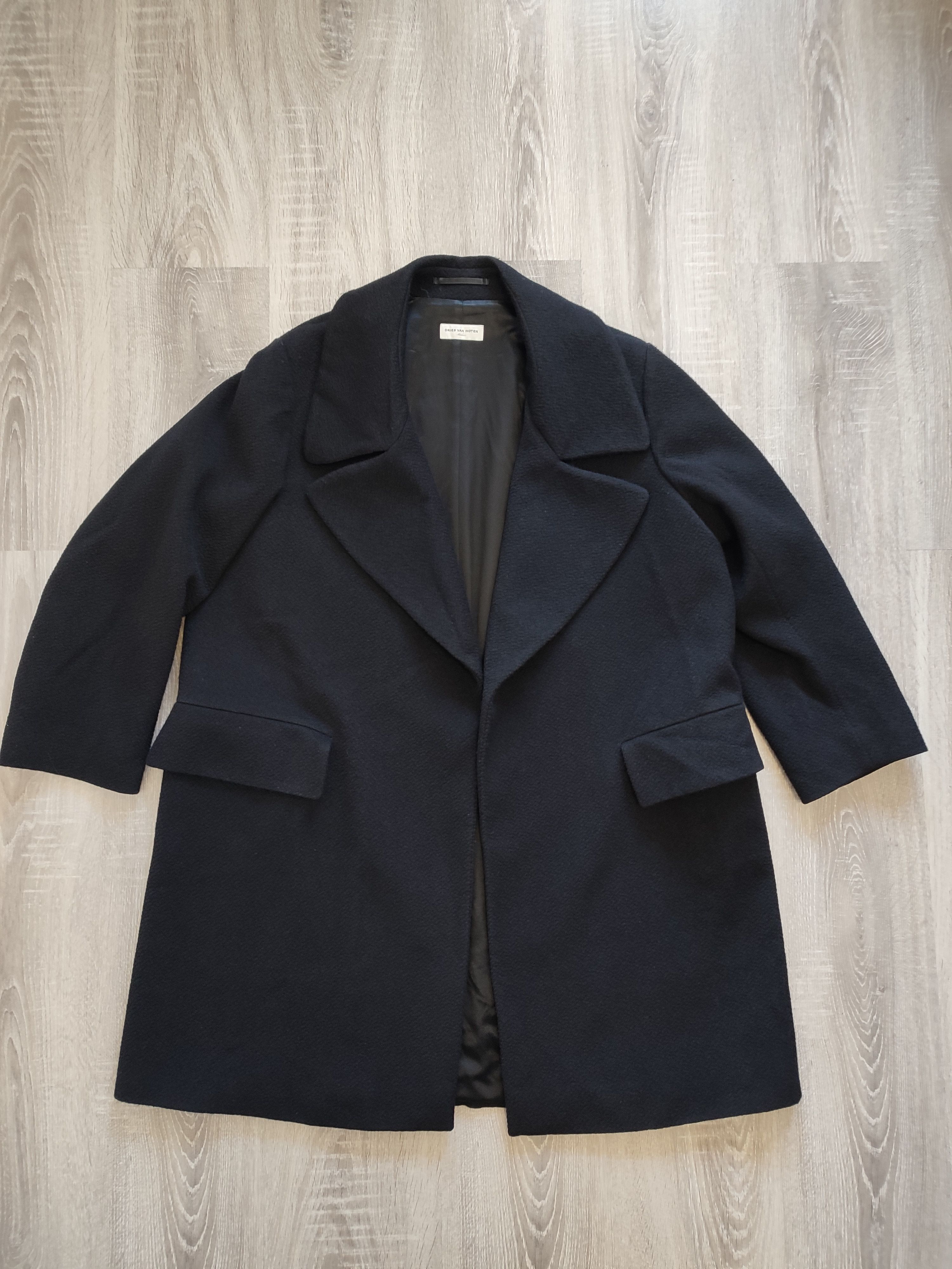 Dries Van Noten Dries Van Noten Black Wool Coat M Size M / US 6-8 / IT 42-44 - 1 Thumbnail