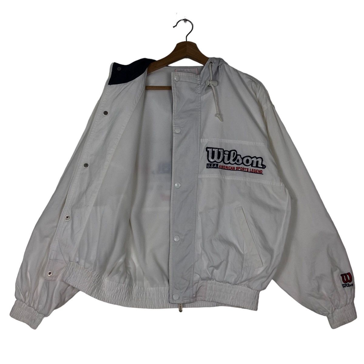 Japanese Brand 🔥90’s Vintage Bomber Jacket Wilson Since 1914 Big Logo Size US M / EU 48-50 / 2 - 12 Thumbnail
