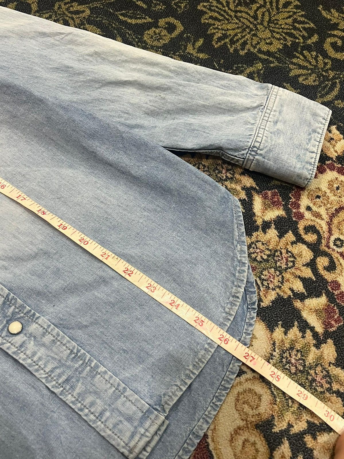 Blue Blue Japan × Japanese Brand × Vintage Vtg Blue Blue Japan Western Shirt Size US S / EU 44-46 / 1 - 5 Thumbnail