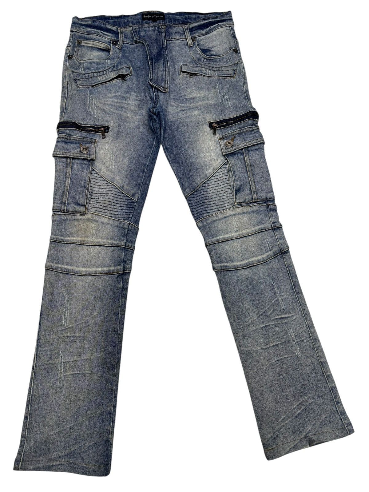 In The Attic IN THE ATTIC BIKER JEANS Size US 30 / EU 46 - 3 Thumbnail