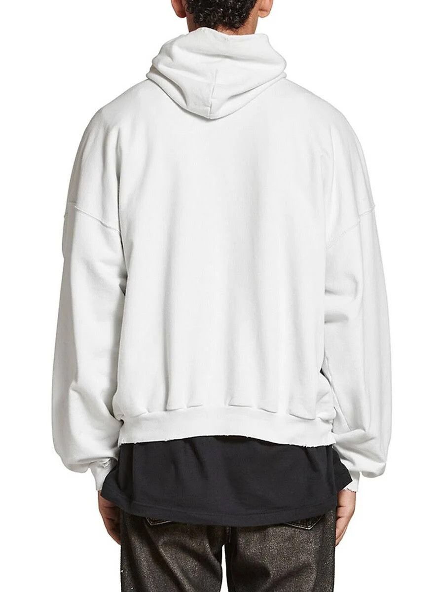 Balenciaga o1in1g0924 Bal.com Hoodie Oversized in White/Black Size US XL / EU 56 / 4 - 6 Thumbnail
