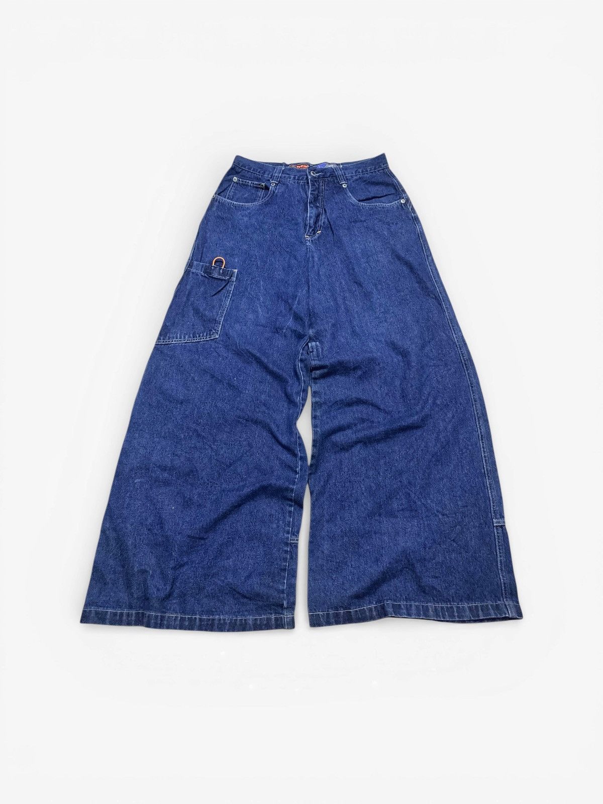 JNCO Kikwear Big Pocket Wide Leg Jeans Size US 34 / EU 50 - 2 Thumbnail
