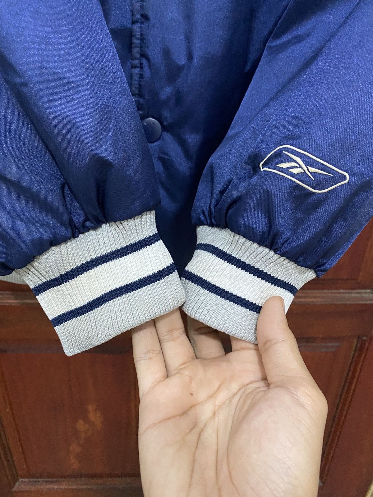 NFL × Reebok × Vintage Vintage 90s Dallas Cowboys Reebok Varsity Lightweight Jacket Size US L / EU 52-54 / 3 - 5 Thumbnail