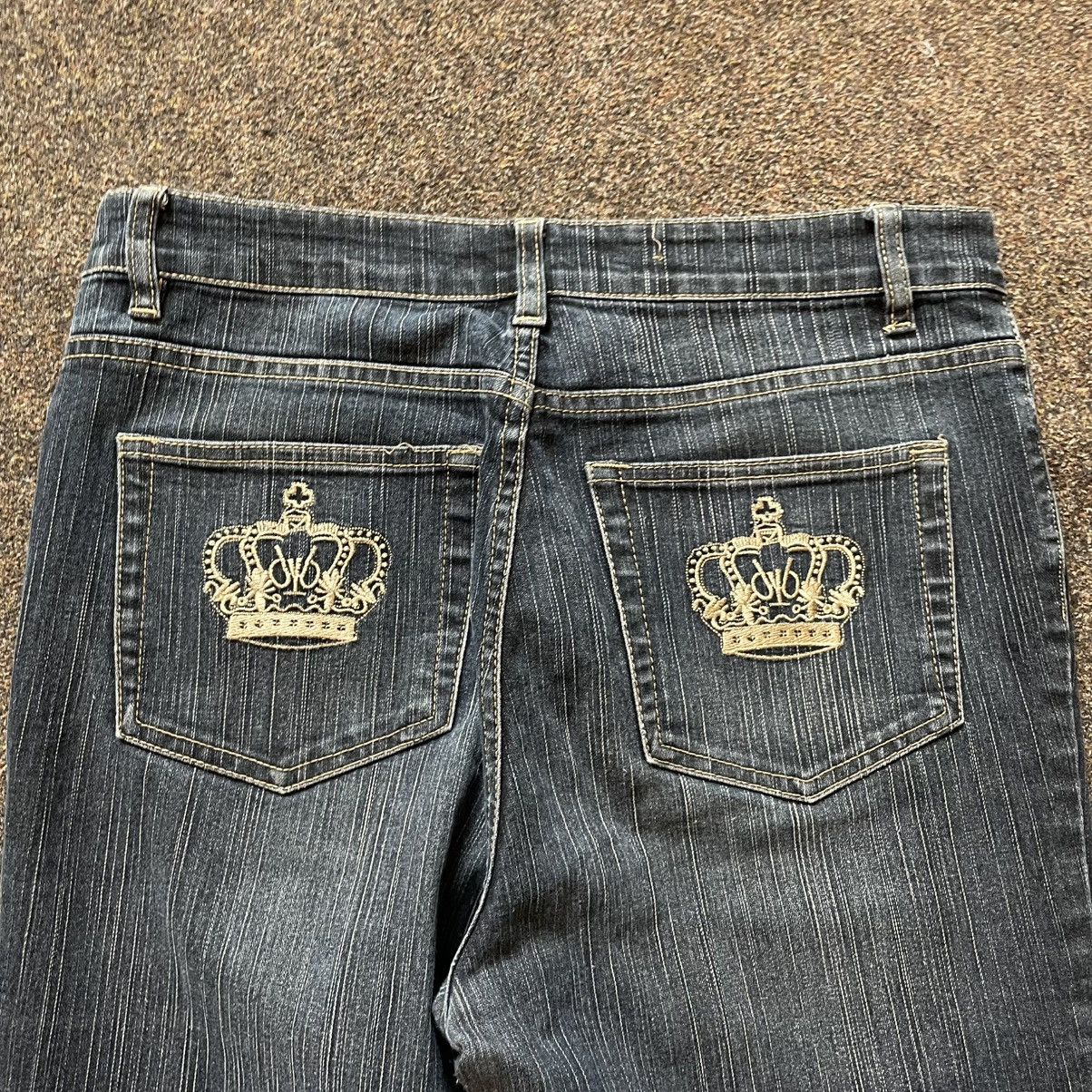 Vintage Vintage Y2K Baggy Bootcut Jeans Distressed Skate Aesthetic 3 Size 32" / US 10 / IT 46 - 5 Thumbnail