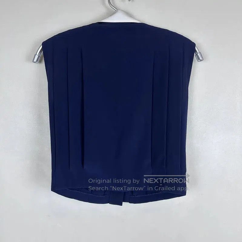 Miu Miu Miu Miu Navy Silk Women's T-Shirt Size S . Size XS / US 0-2 / IT 36-38 - 2 Thumbnail