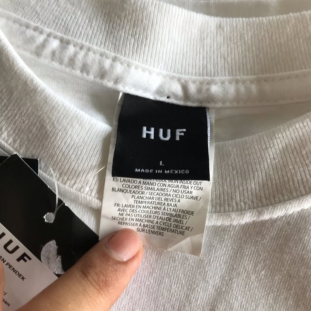 Huf HUF Skateboard THREEMIX UNISEX T SHIRT WHITE tee shirt mexic Size US L / EU 52-54 / 3 - 5 Thumbnail