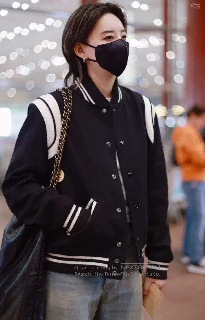 Saint Laurent Paris Saint Laurent Paris Color-block baseball jacket Size S / US 4 / IT 40 - 1 Thumbnail