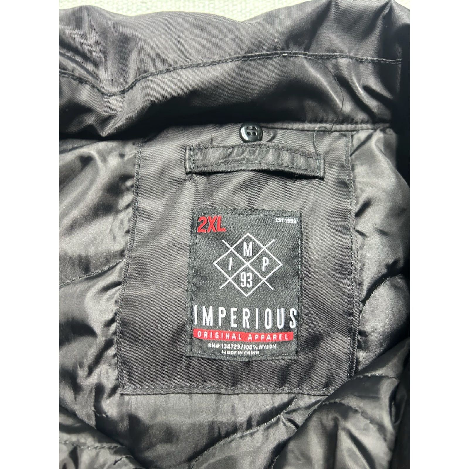 Vintage VINTAGE Imperious Delf bomber MA-1 style black nylon men’s 2XL jacket Size US XXL / EU 58 / 5 - 5 Thumbnail