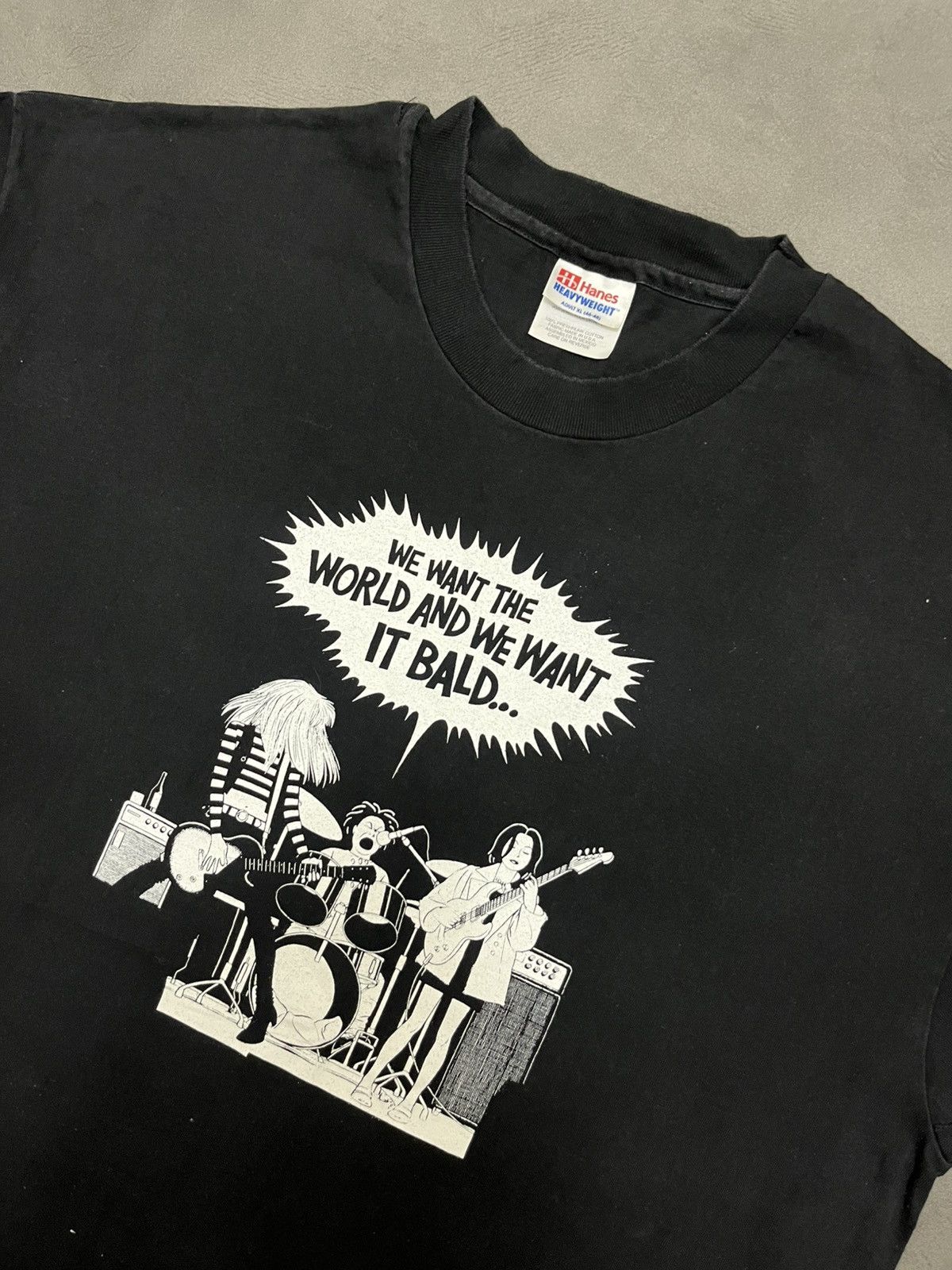 Band Tees Vintage 1994 Love & Rockets “want it bald” T-shirt Size US XL / EU 56 / 4 - 2 Thumbnail