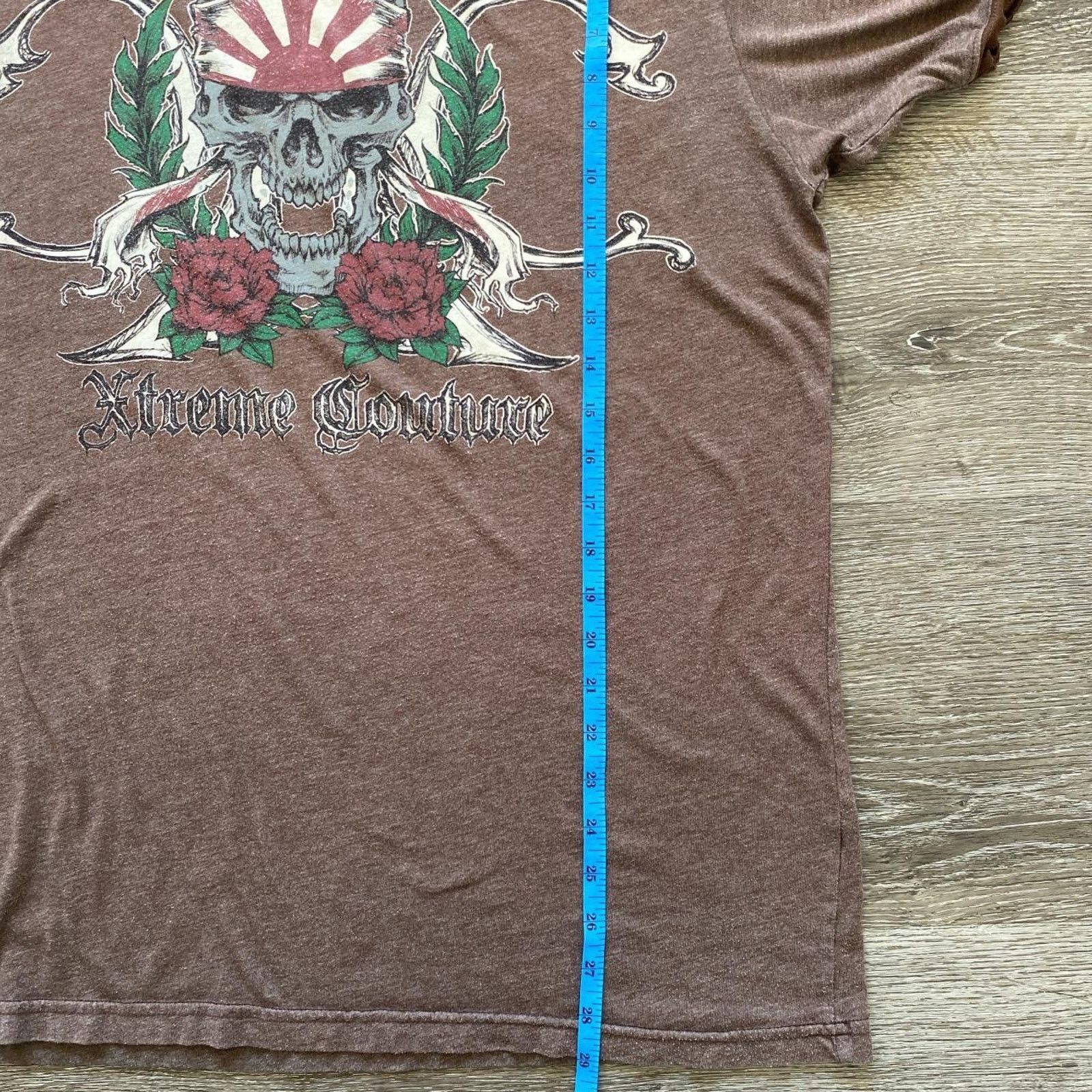 Affliction Xtreme Couture Skull Y2K Shirt Size US XL / EU 56 / 4 - 6 Thumbnail