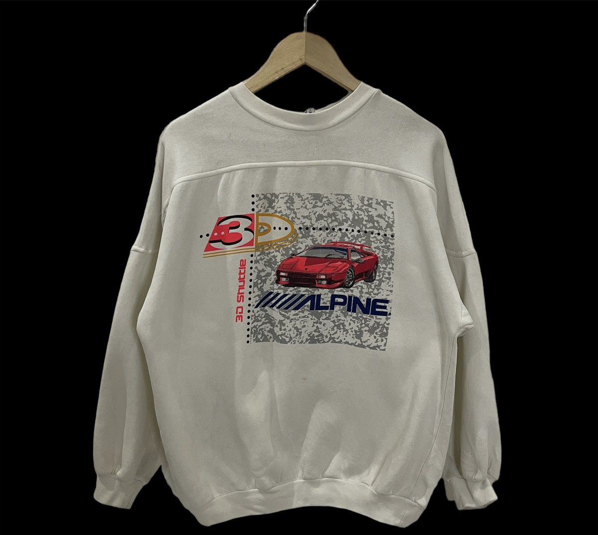 Formula 1 Vintage 90s 3D Shuttle Alpine Lamborghini Sweatshirt Size US L / EU 52-54 / 3 - 1 Thumbnail