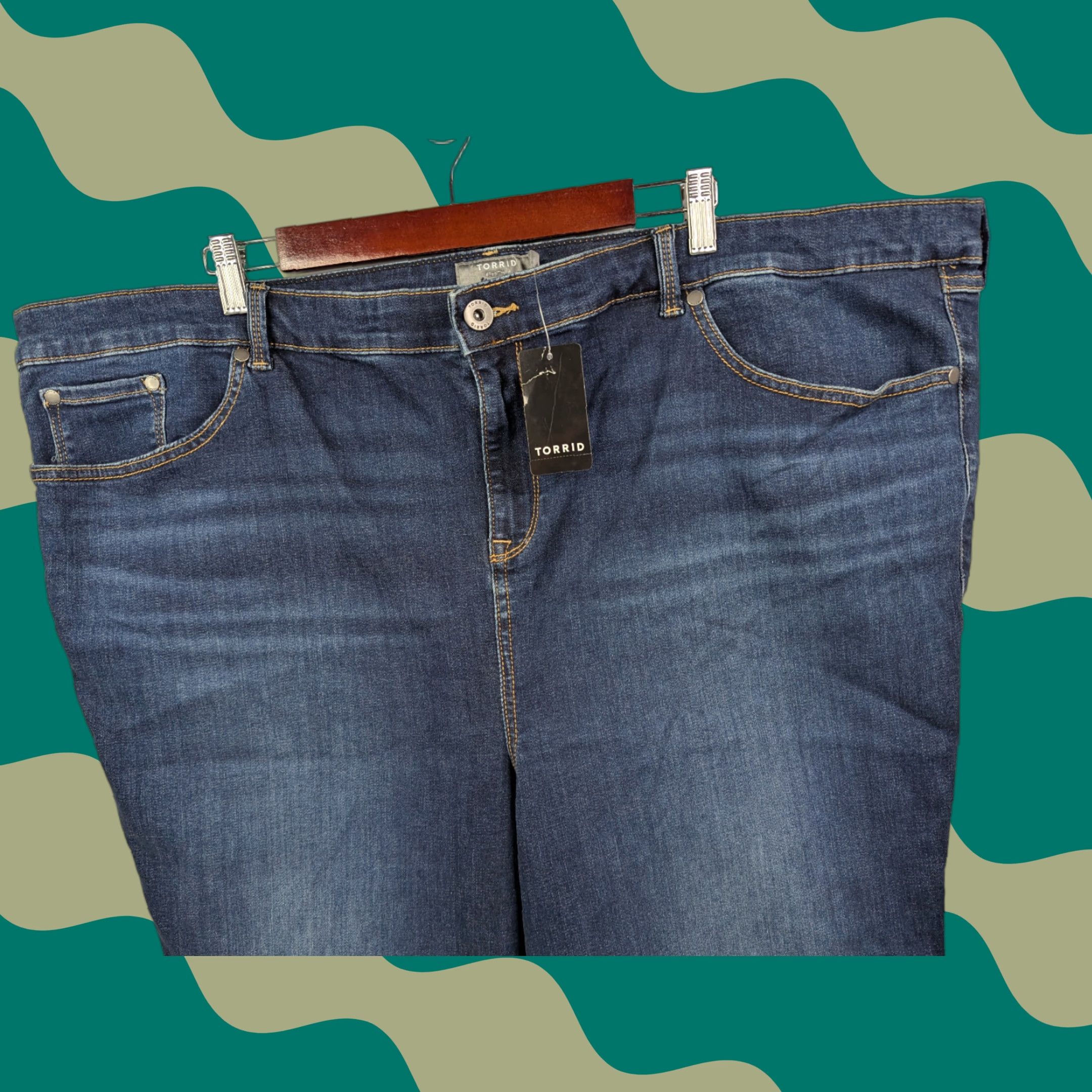 Torrid Torrid Jeans Slim 5-Pocket Denim High Rise Dark Wash Women Size 26 Tall Blue Skinny Stretch NWT Size 26" / US 2 / IT 38 - 1 Thumbnail