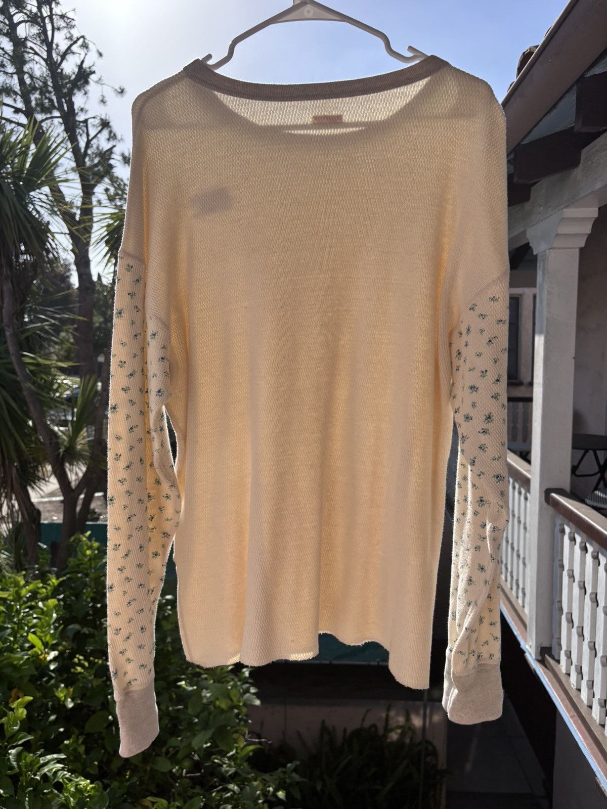 Kapital Kapital 2tone Waffle Flower Long Sleeve T shirt Size US M / EU 48-50 / 2 - 2 Thumbnail