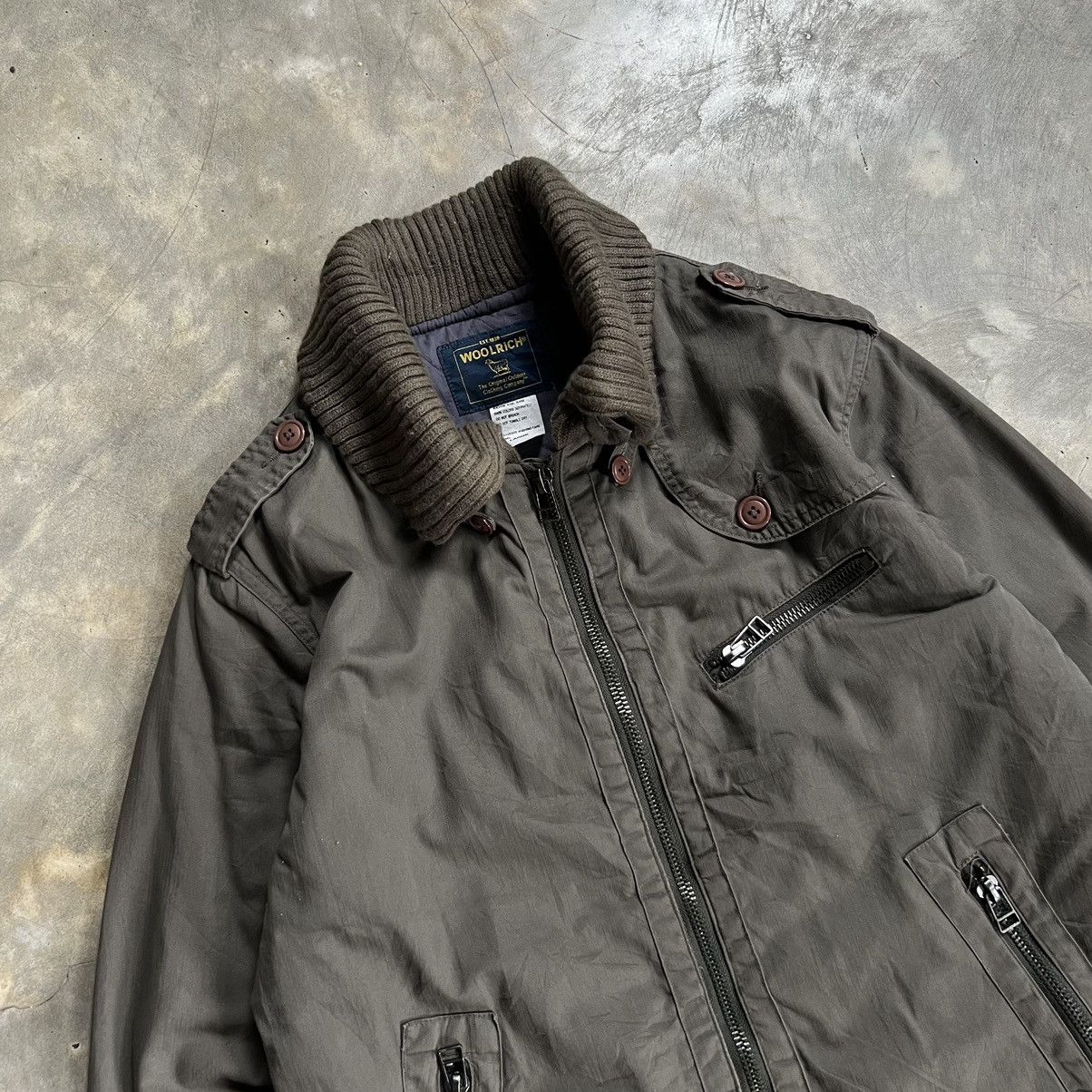 Woolrich Woolen Mills Woolrich Millitary Zip Pocket Jacket Size US L / EU 52-54 / 3 - 2 Thumbnail