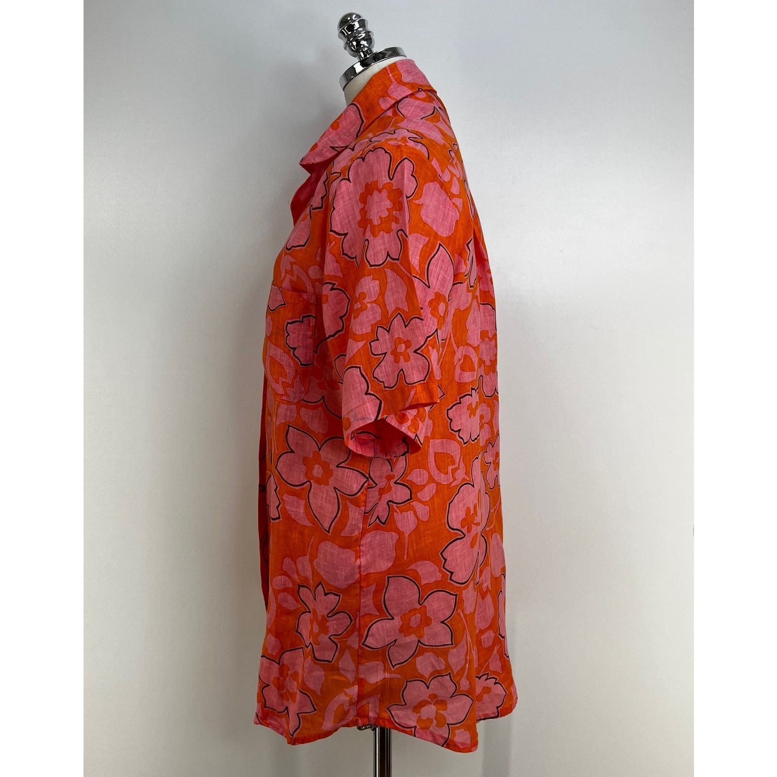 Anthropologie Anthropologie Faithfull The Brand Linen Top Floral Size L / US 10 / IT 46 - 4 Thumbnail