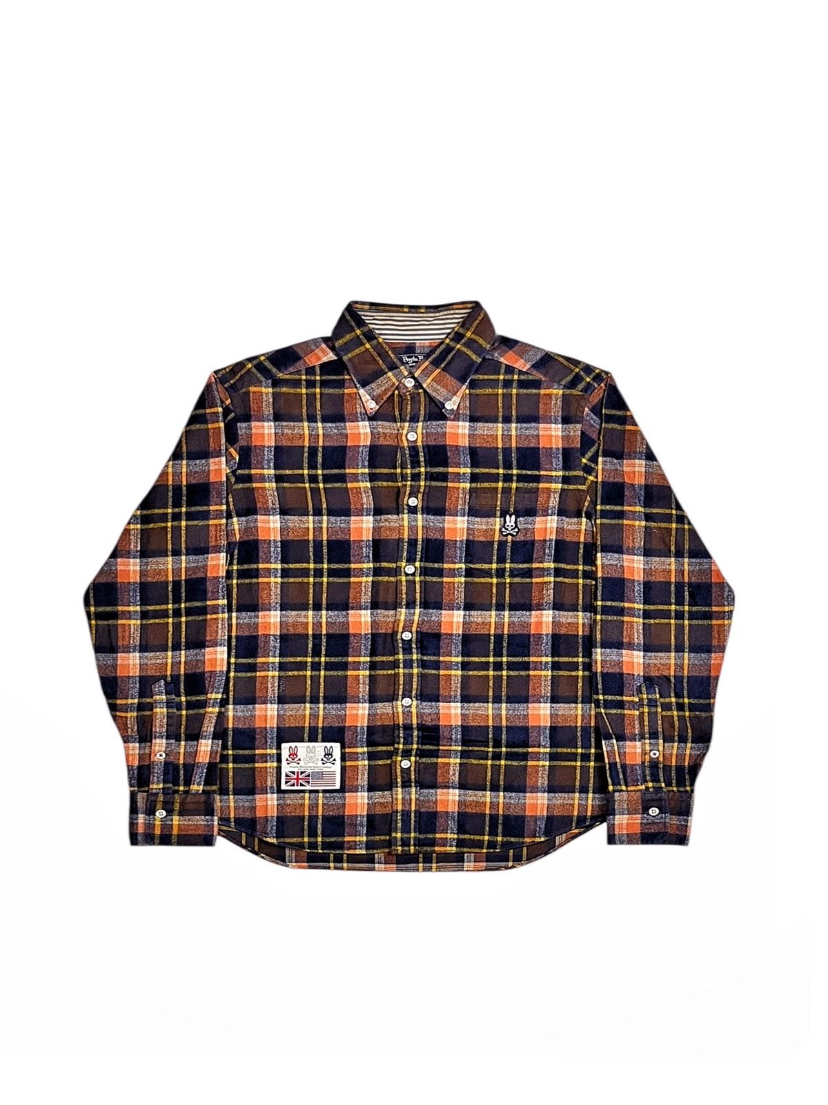 Psycho Bunny 2005 Psycho Bunny By Robert Godley Vintage Plaid Flannel Size US M / EU 48-50 / 2 - 1 Thumbnail