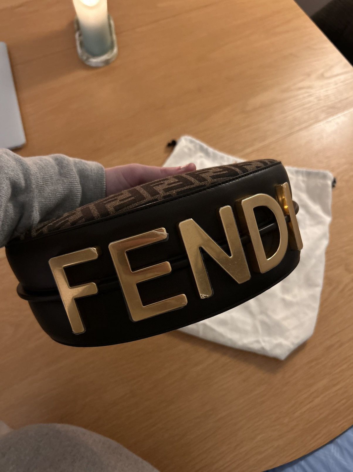 Fendi Fendigraphy Logo Hobo Bag Size ONE SIZE - 13 Thumbnail