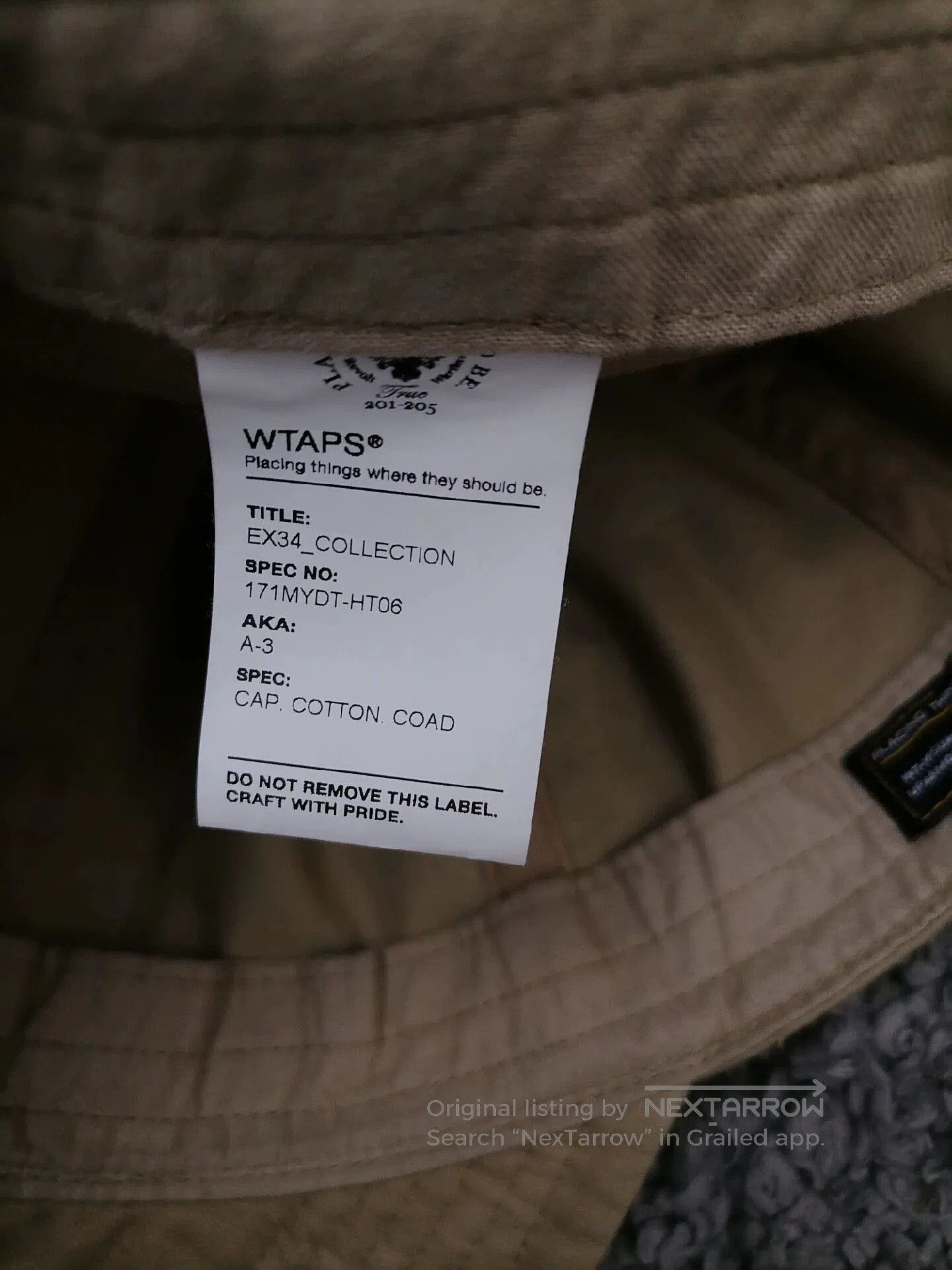 Wtaps Wtaps 17ss A-3 Military Cap. Size ONE SIZE - 3 Thumbnail