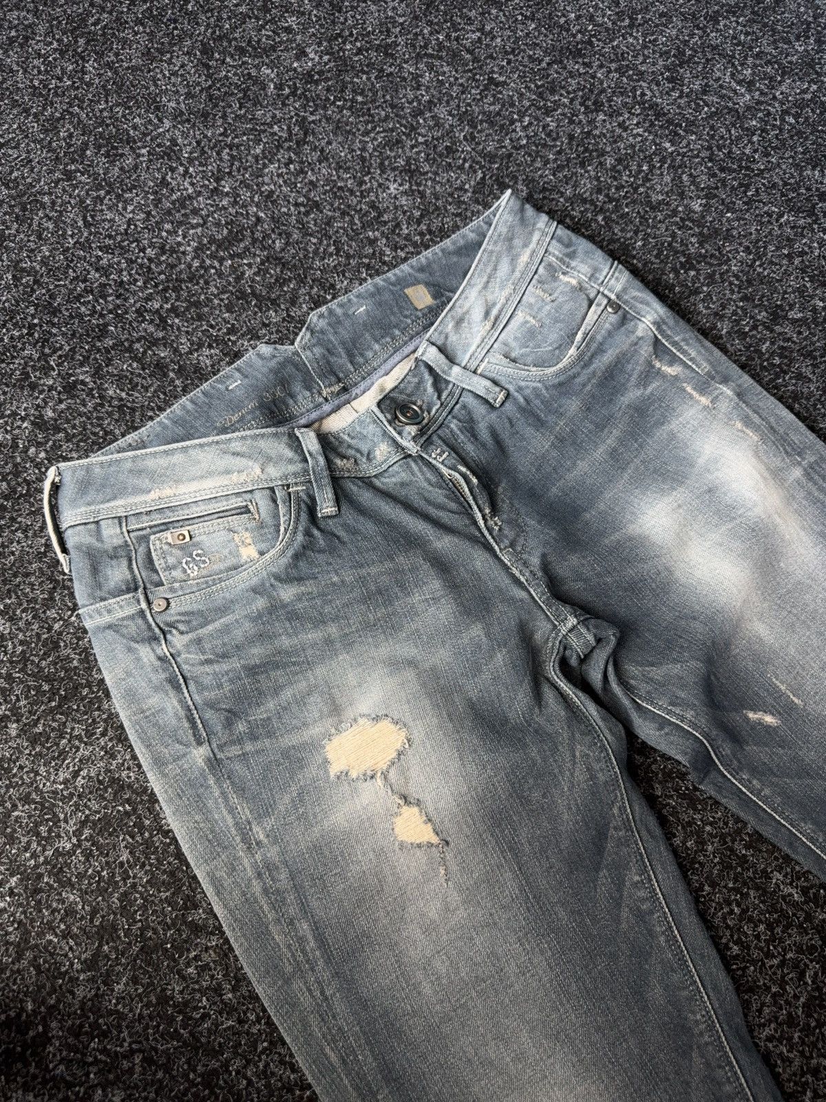 Vintage Retro Distressed Y2K G-Star RAW Denim pants Jeans