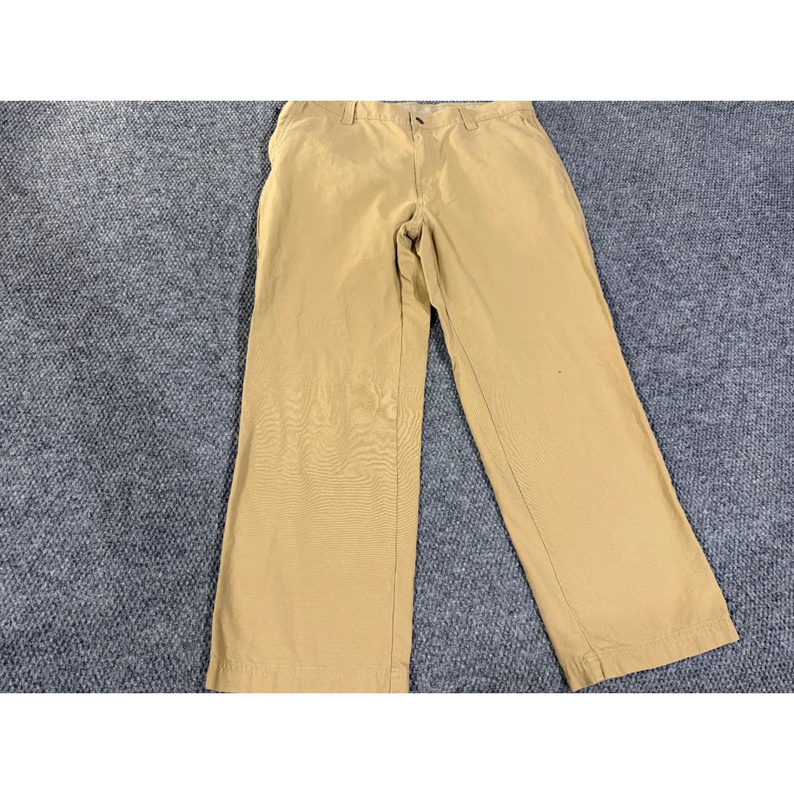 Vintage Columbia Pants Mens 38x30 Khaki Tan Canvas Straight Leg Chino Pocket Cargo Regular Size US 38 / EU 54 - 2 Thumbnail