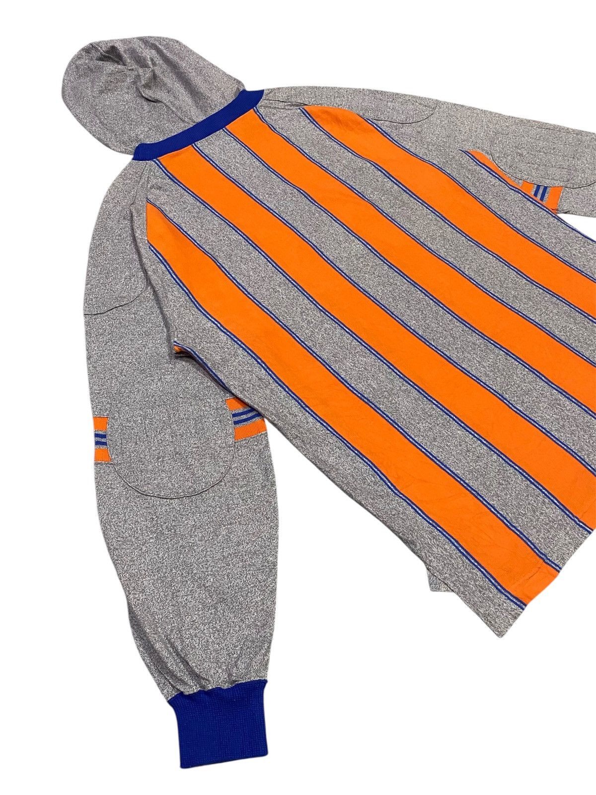 Nigel Cabourn Vintage Nigel Cabourn Stripe Hoodie Long Sleeve Shirt Size US M / EU 48-50 / 2 - 19 Thumbnail