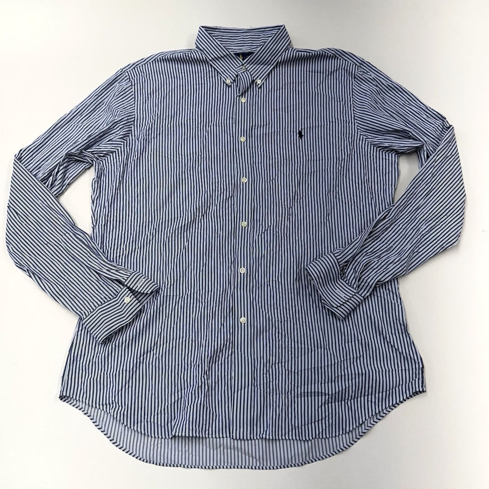Ralph Lauren Ralph Lauren Performance Slim Fit Button Down Shirt Mens 2XL Blue Striped Size US XXL / EU 58 / 5 - 3 Thumbnail