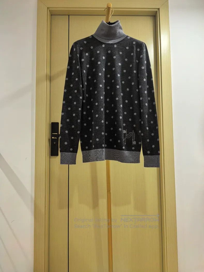 Hermes Hermes Polka Dot High Neck Knit Top Size XXS / US 00 / IT 34 - 1 Thumbnail