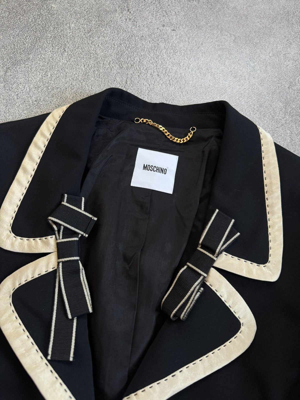 Moschino Moschino USA12/I46/F42 black blazer luxury jacket italy 🇮🇹 Size XL / US 12-14 / IT 48-50 - 5 Thumbnail