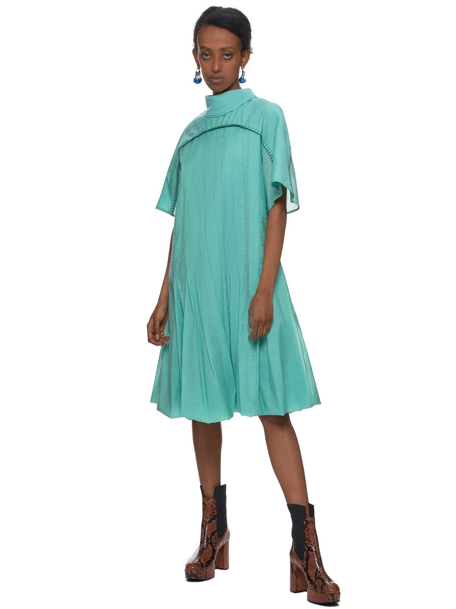 Acne Studios o1y0725 Mini Dress in Green Size XS / US 0-2 / IT 36-38 - 6 Thumbnail