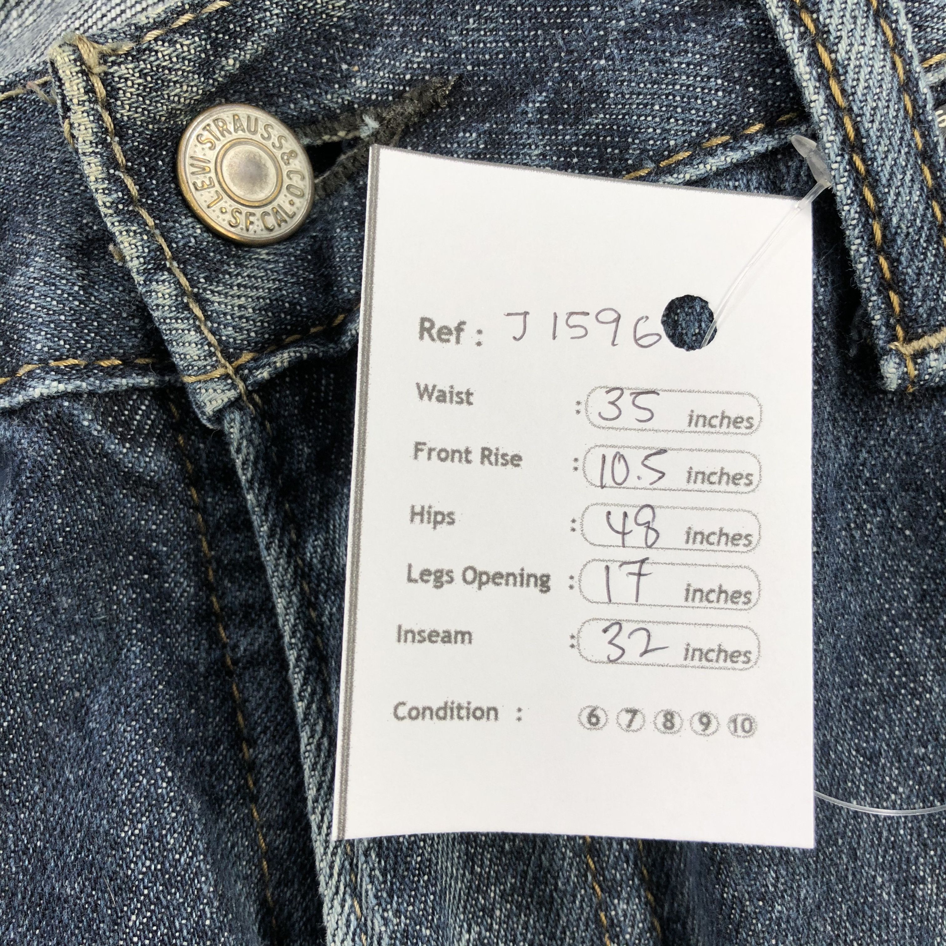 Levi's Vintage Levis 514 Earth Tone Jeans-J1596 Size US 35 - 15 Thumbnail