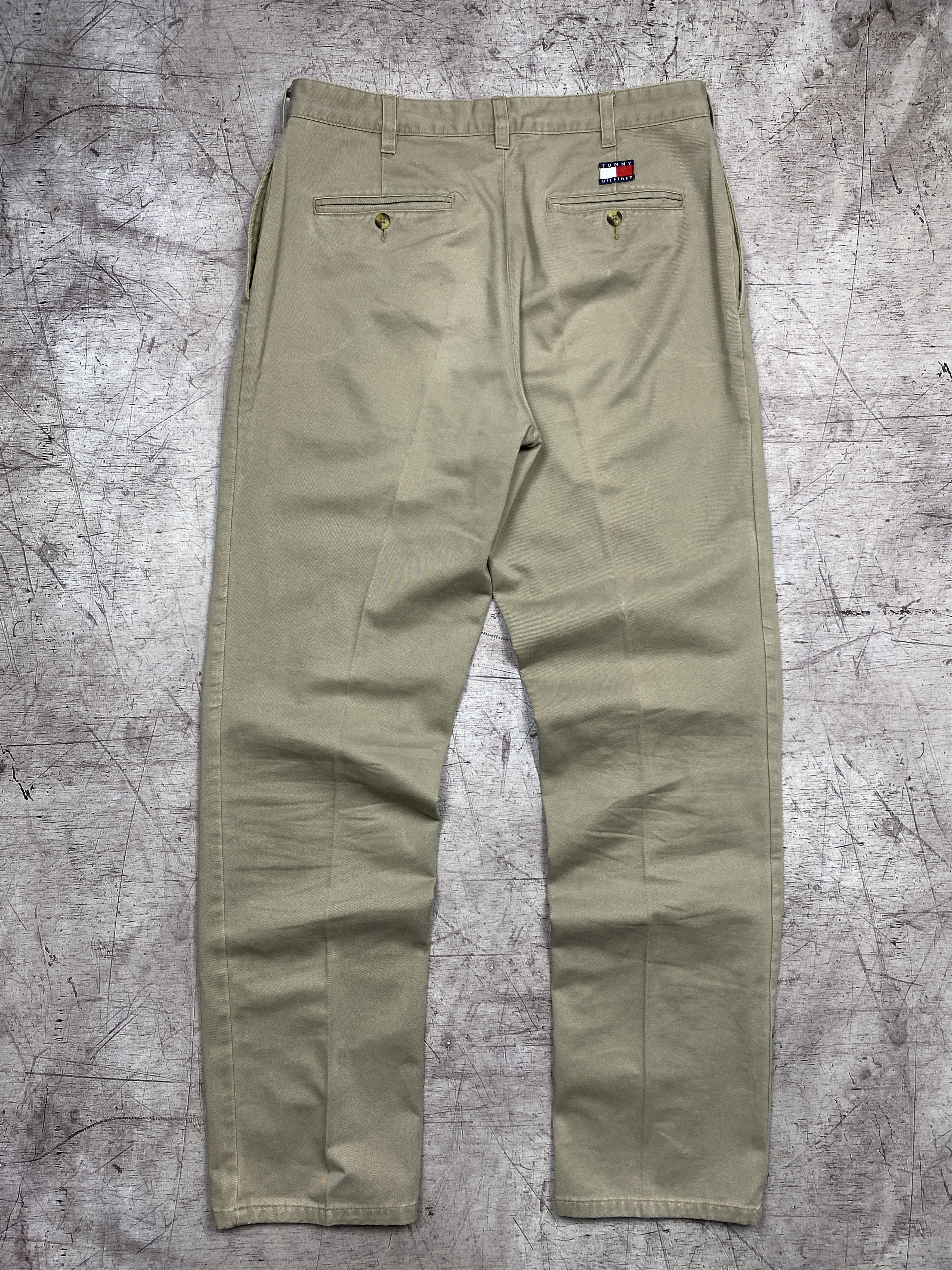 Tommy Hilfiger × Vintage Tommy Hilfiger 90s Vintage Mens Classic Chino Pants Size US 34 / EU 50 - 1 Thumbnail