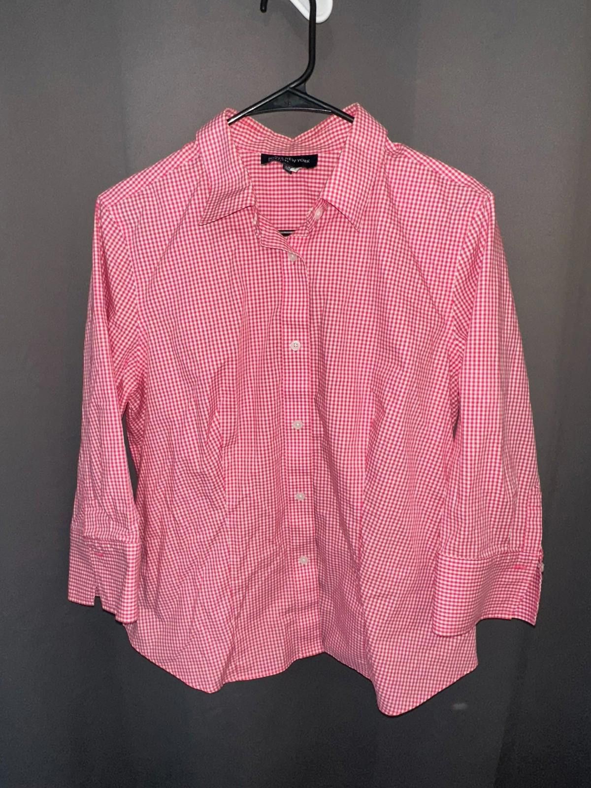Jones New York Jones New York Signature – Red Check Shirt L Size L / US 10 / IT 46 - 1 Thumbnail
