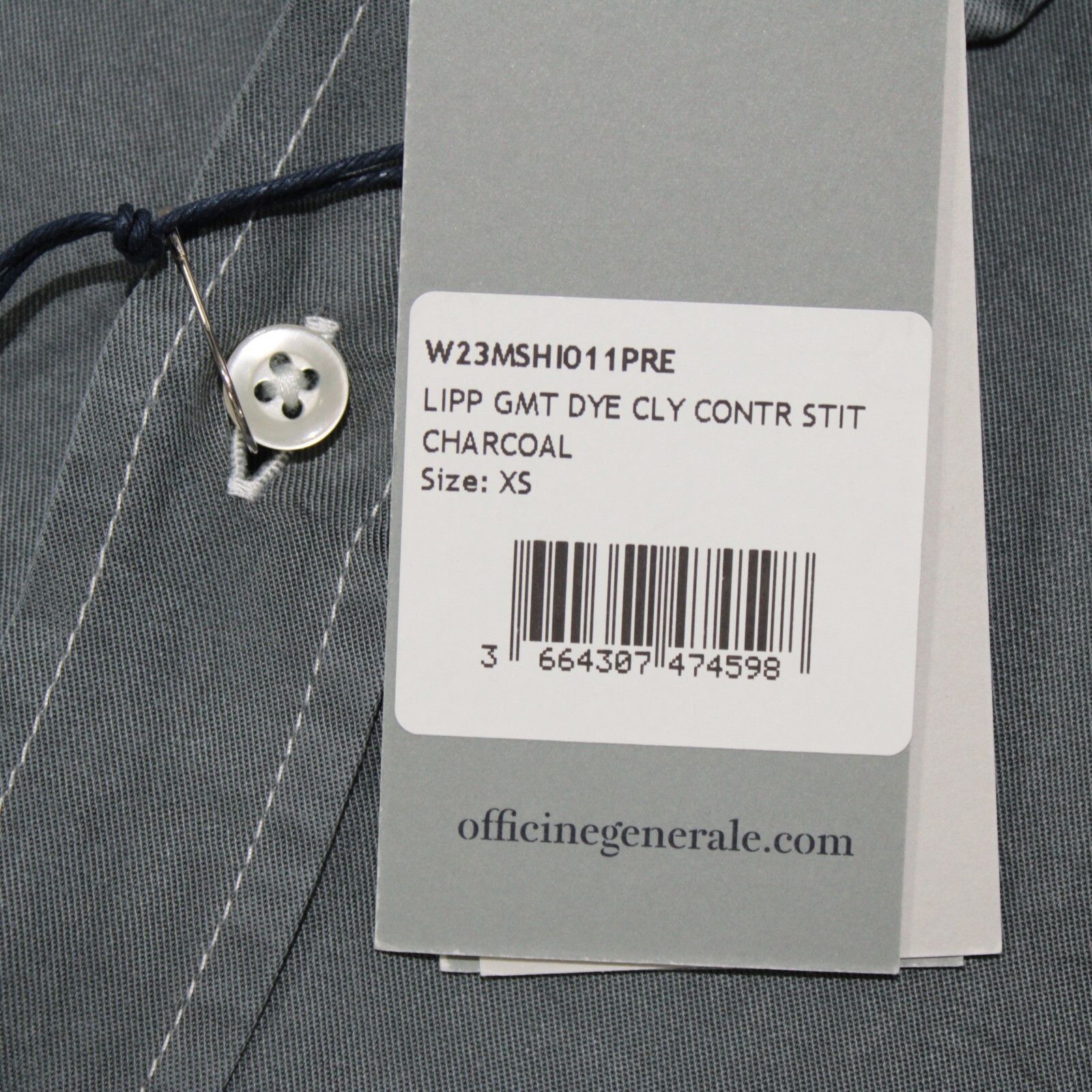Officine Generale Officine Generale New with tags Shirt Size XS US In Gray Size US XS / EU 42 / 0 - 5 Thumbnail
