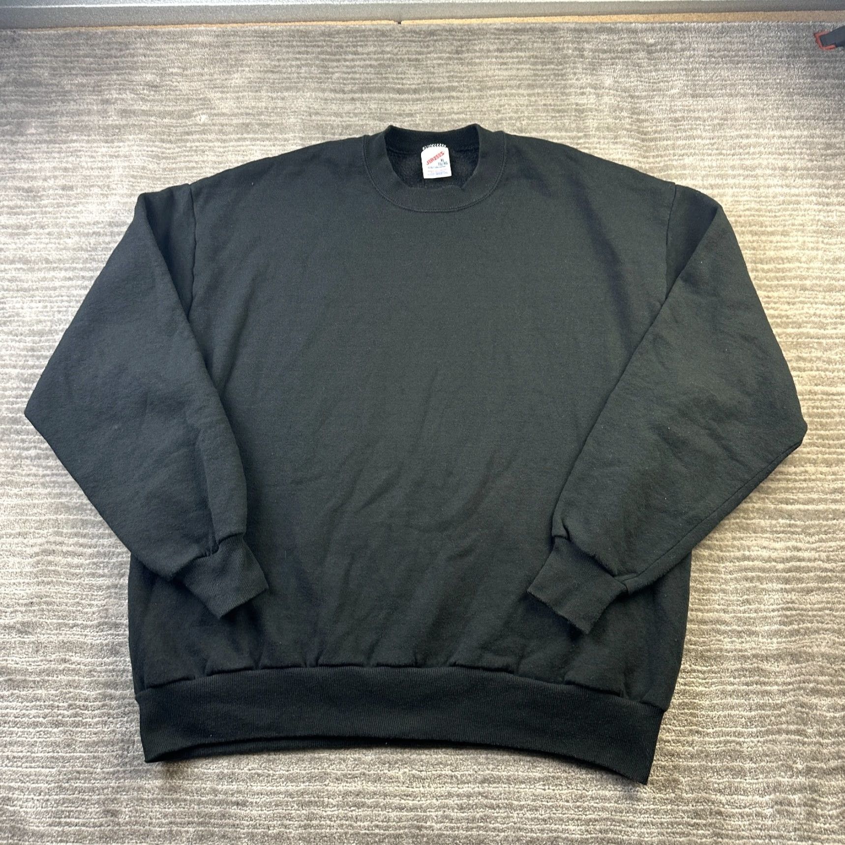 Jerzees VINTAGE Jerzees Sweatshirt Mens XL Black Fleece Crewneck USA Made Size US XL / EU 56 / 4 - 2 Thumbnail