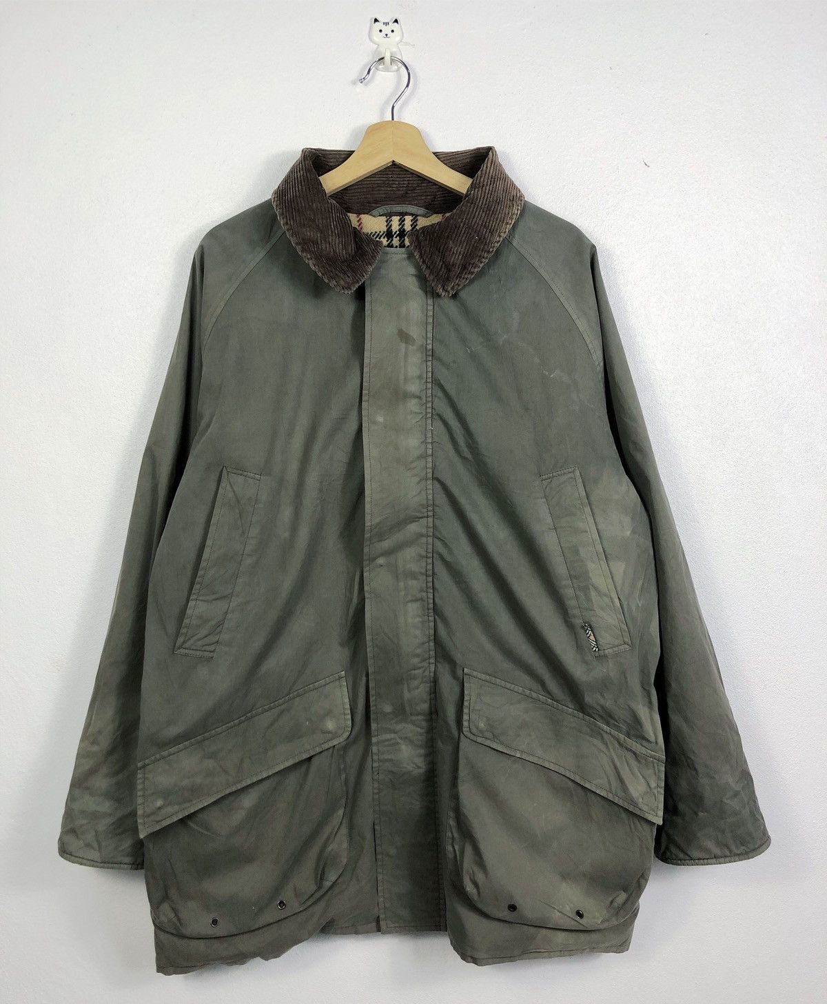 Burberry Vintage Faded Burberry Jacket Nova Check Made in England Size US XXL / EU 58 / 5 - 2 Thumbnail