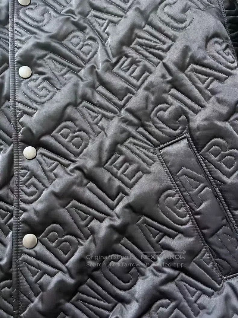 Balenciaga Balenciaga All-Over Logo Detail Quilted Pilot Jacket Size US S / EU 44-46 / 1 - 3 Thumbnail