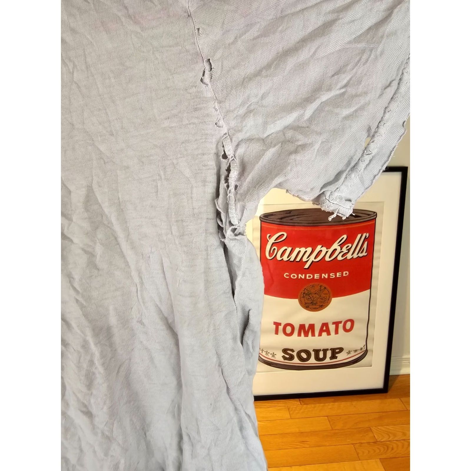 Vintage VINTAGE UNBRANDED DISTRESEED WORN FADED GRUNGE TRASHED T-SHIRT SZ LARGE Size US L / EU 52-54 / 3 - 6 Thumbnail