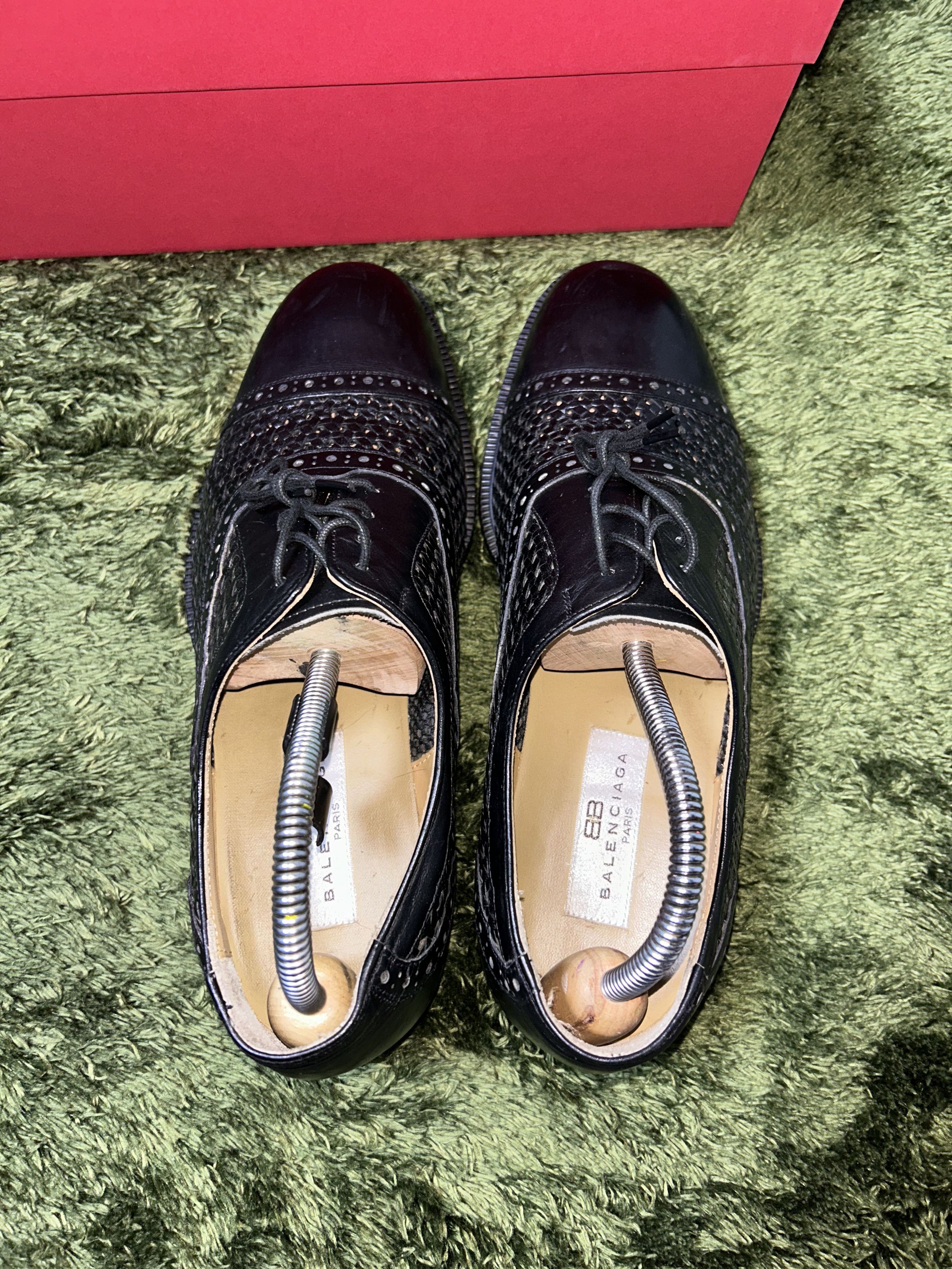 Balenciaga [EU 42] old balenciaga leather dress shoes black Size US 9 / EU 42 - 3 Thumbnail