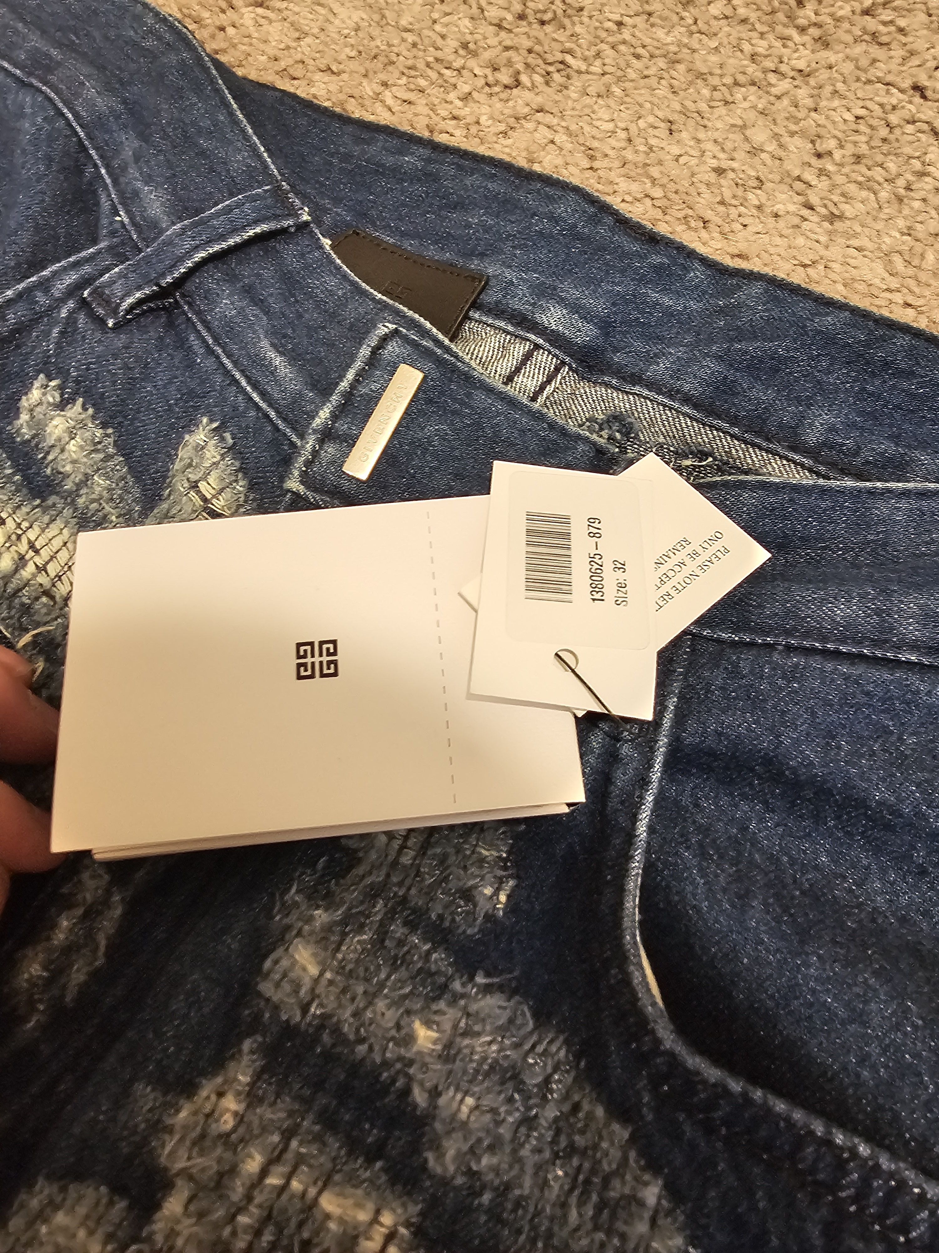 1017 ALYX 9SM × Ends Repair × Givenchy Givenchy Matthew Williams Distressed Boro Jeans AW22 ALYX Size US 32 / EU 48 - 19 Thumbnail