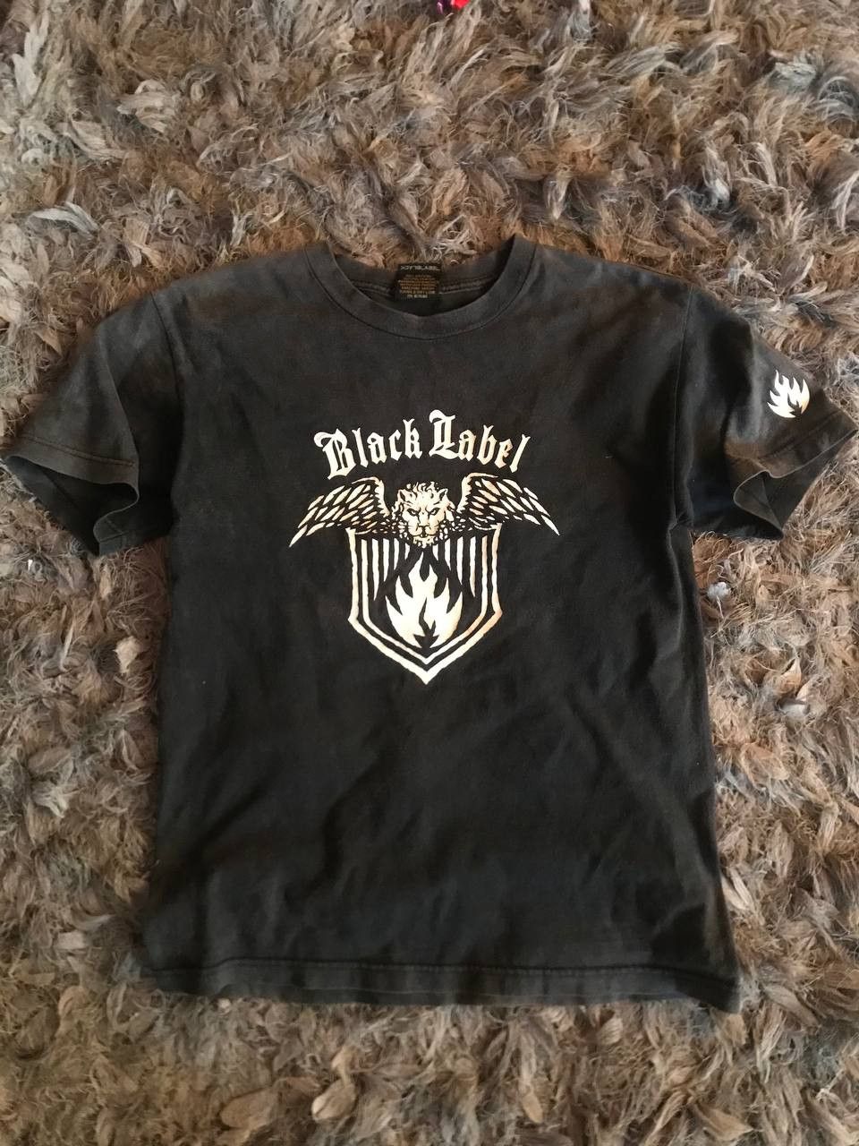 Black Label × Vintage Vintage Black Label Skateboarding Faded Distressed Tee Size US S / EU 44-46 / 1 - 2 Thumbnail
