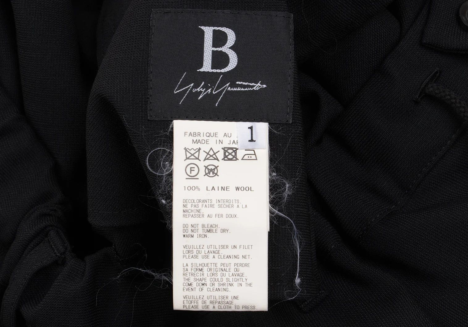 Yohji Yamamoto Yohji Yamamoto Wool Flap Pocket Wrap Pants Black Size US 30 / EU 46 - 19 Thumbnail