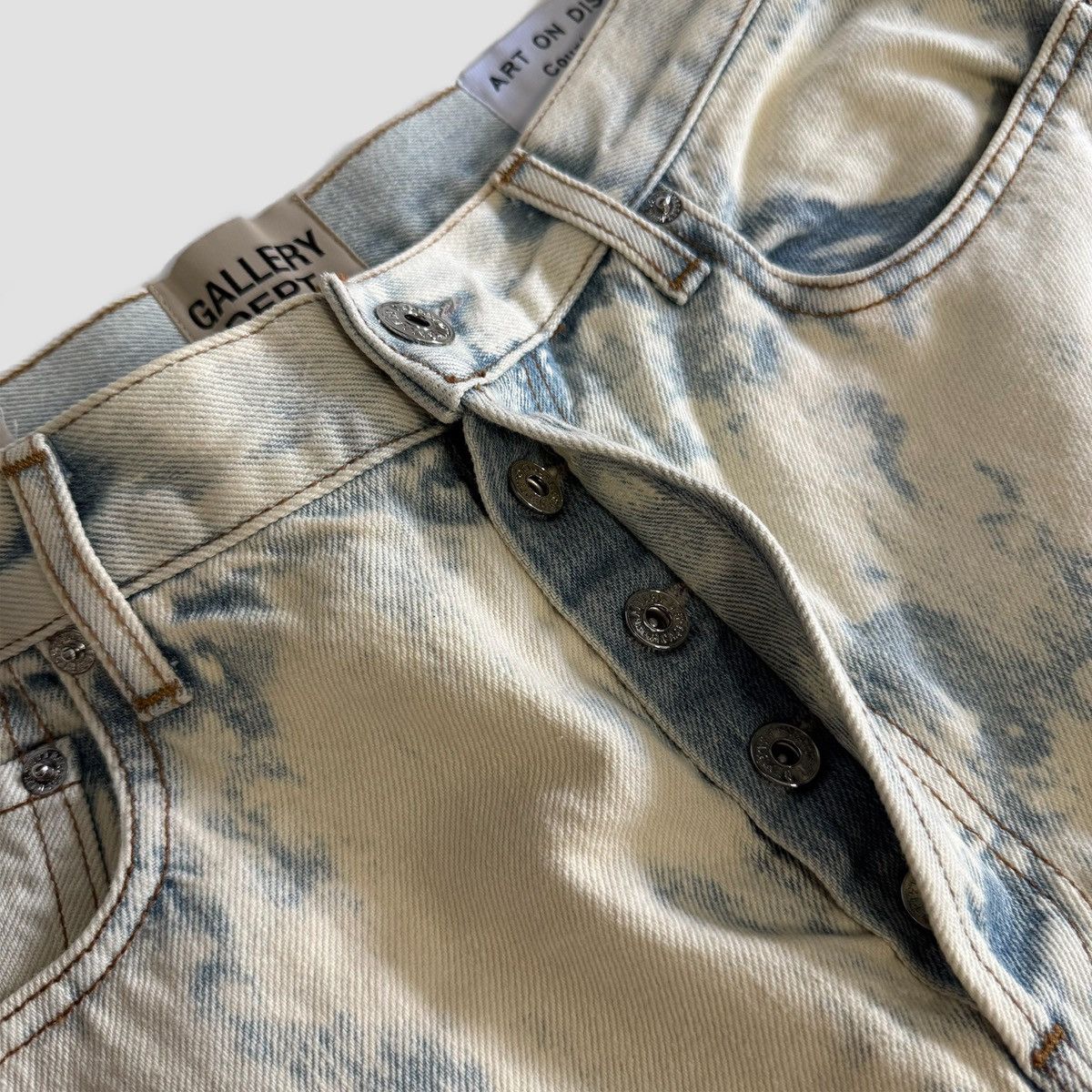 Gallery Dept. Gallery Dept Bleached Straight Leg Jeans Size US 32 / EU 48 - 12 Thumbnail