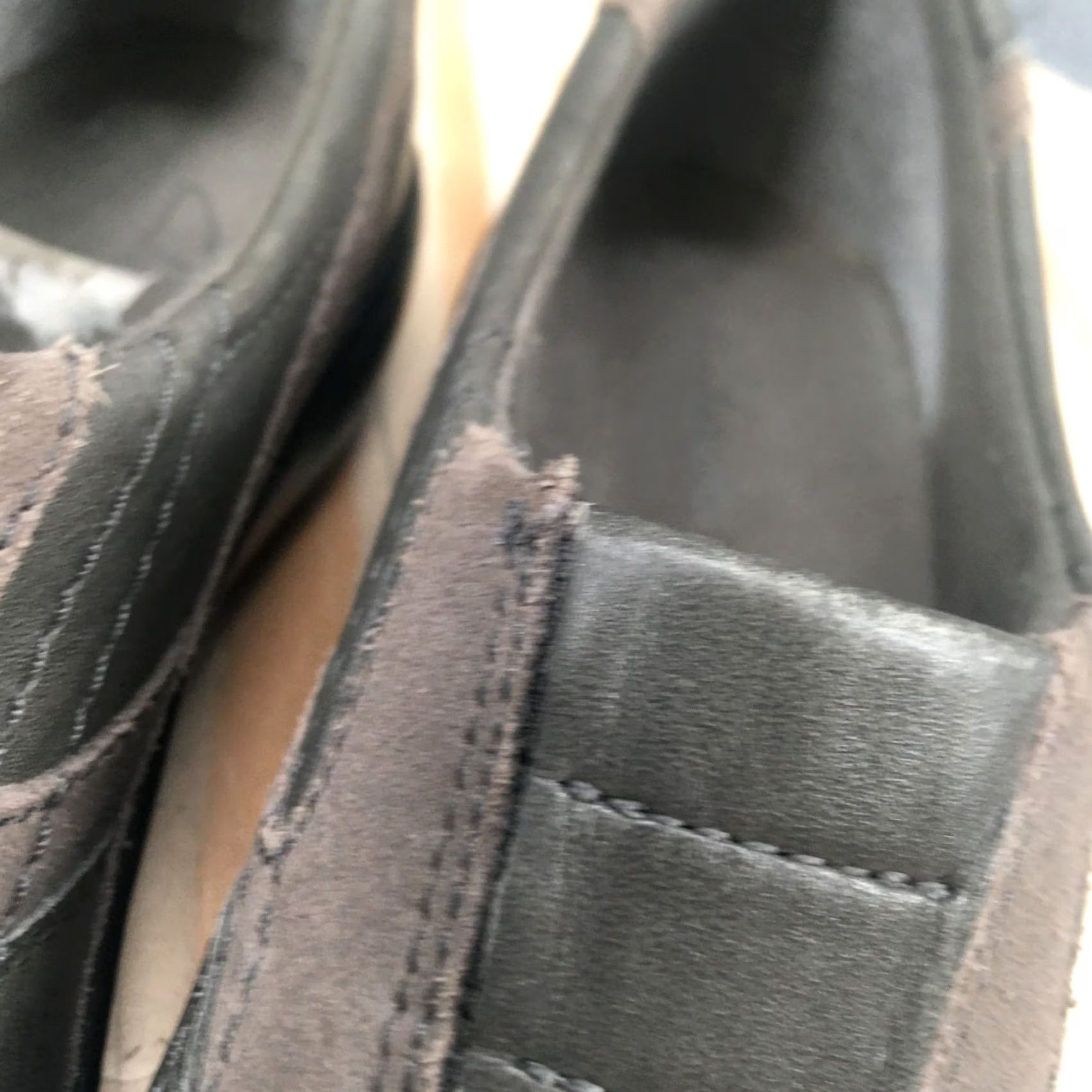 Clarks Clarks Bendables Womens 8.5 M Casual Comfort Slip On Loafer Flats Gray Leather Size US 6 / IT 36 - 5 Thumbnail